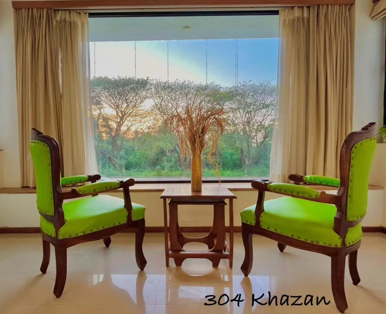 Seating area in Beach Paradise Miramar Goa