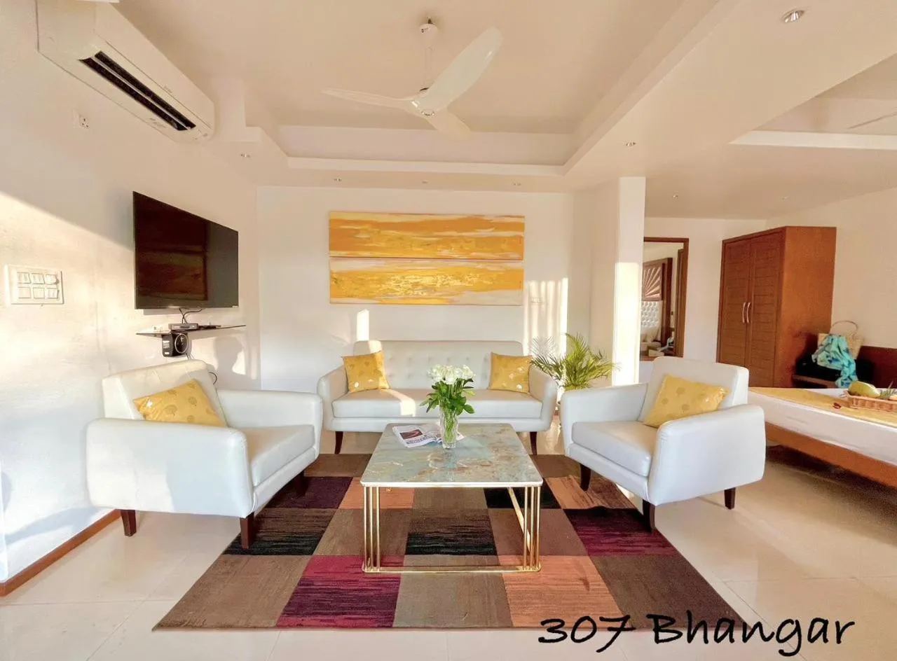 Seating area in Beach Paradise Miramar Goa