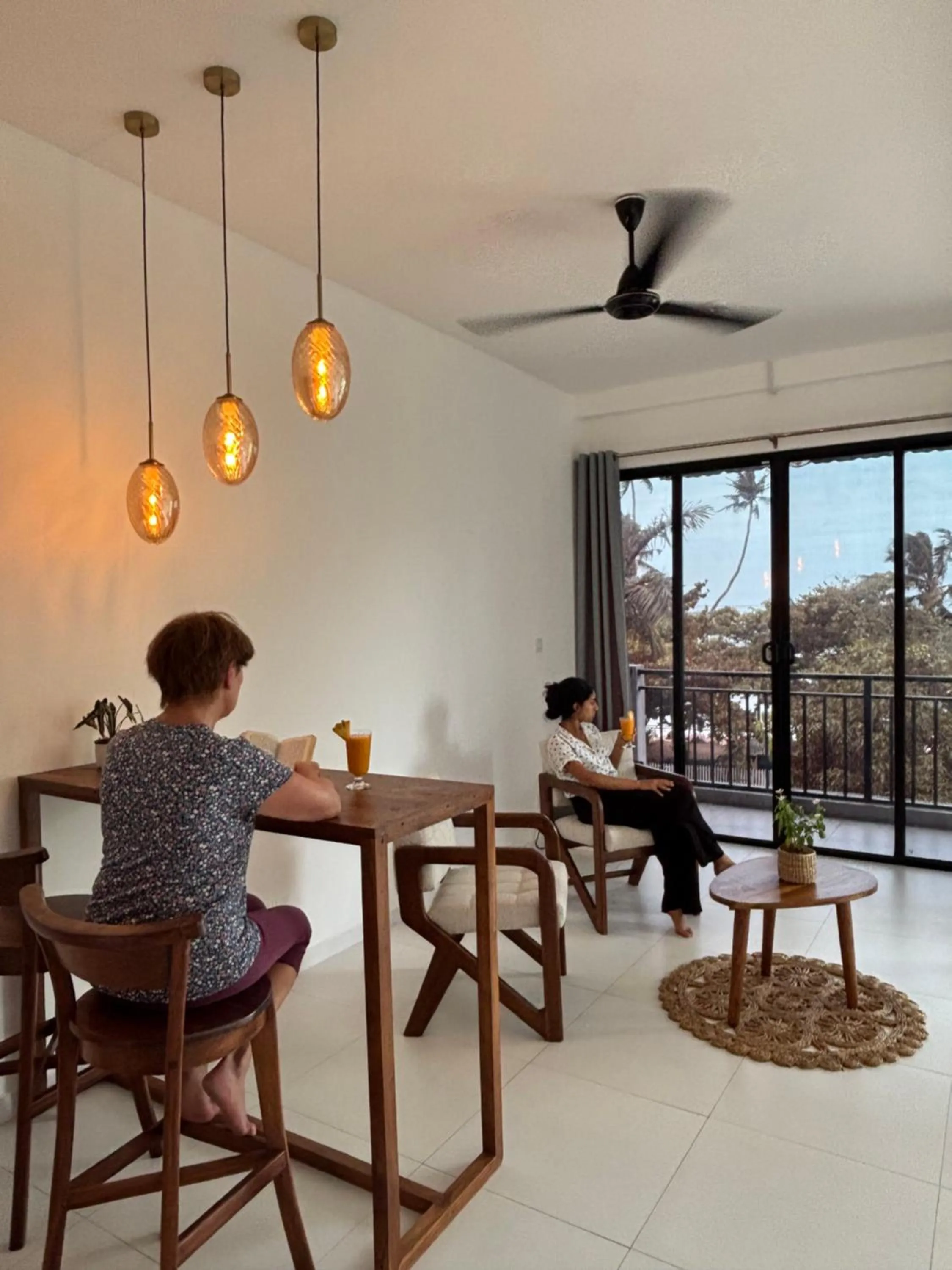 Seating area in Weligama Ocean Breeze