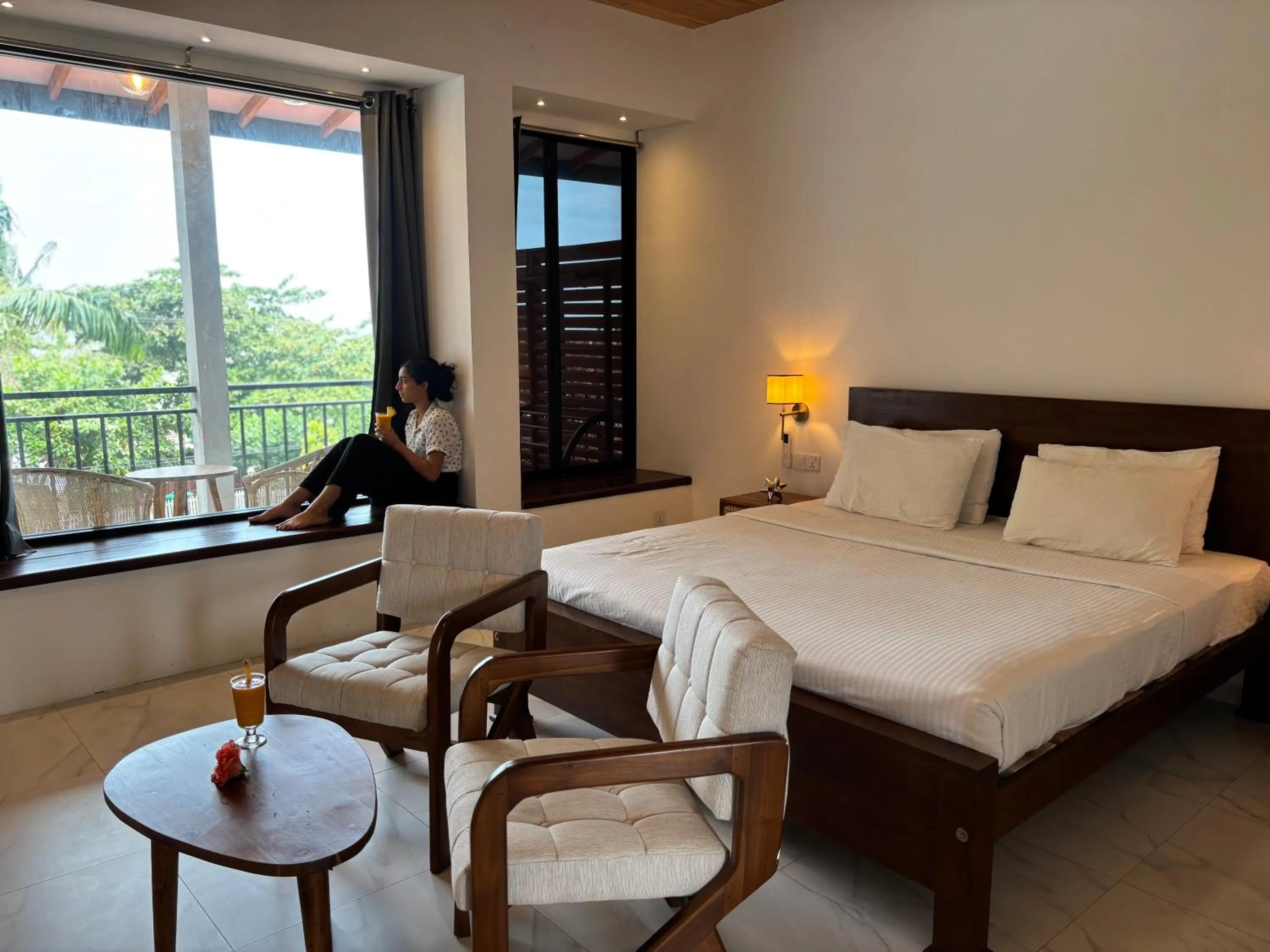 Bedroom, Bed in Weligama Ocean Breeze