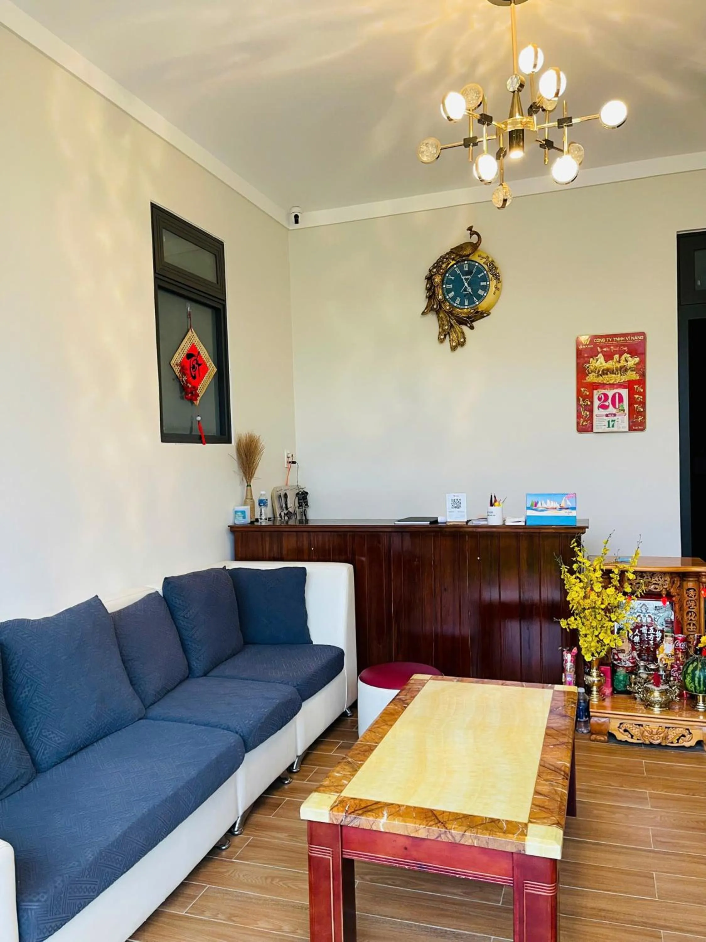 Seating area in White Villa Đà Lạt