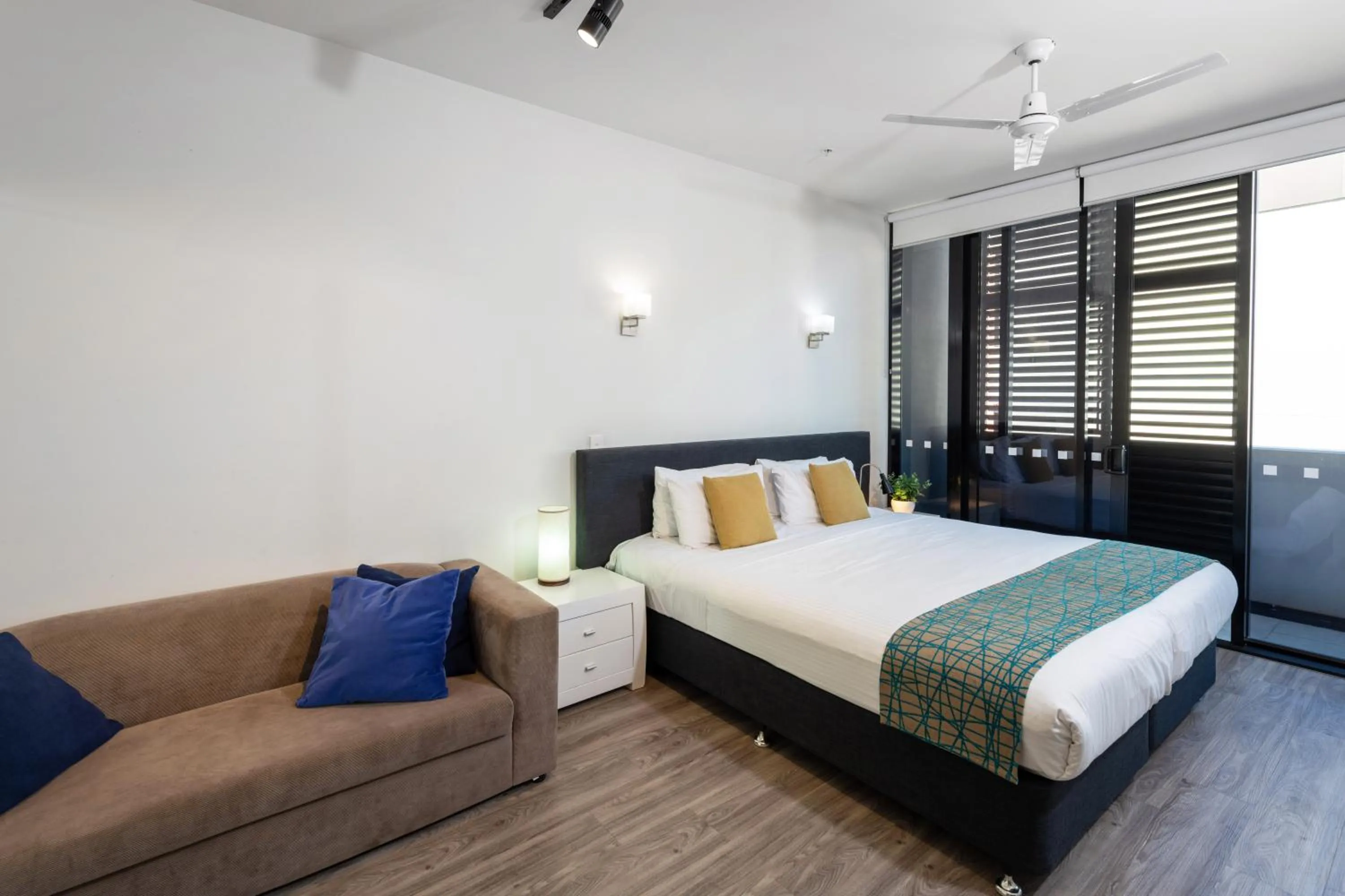 Bed in Arena Apartments by CLLIX