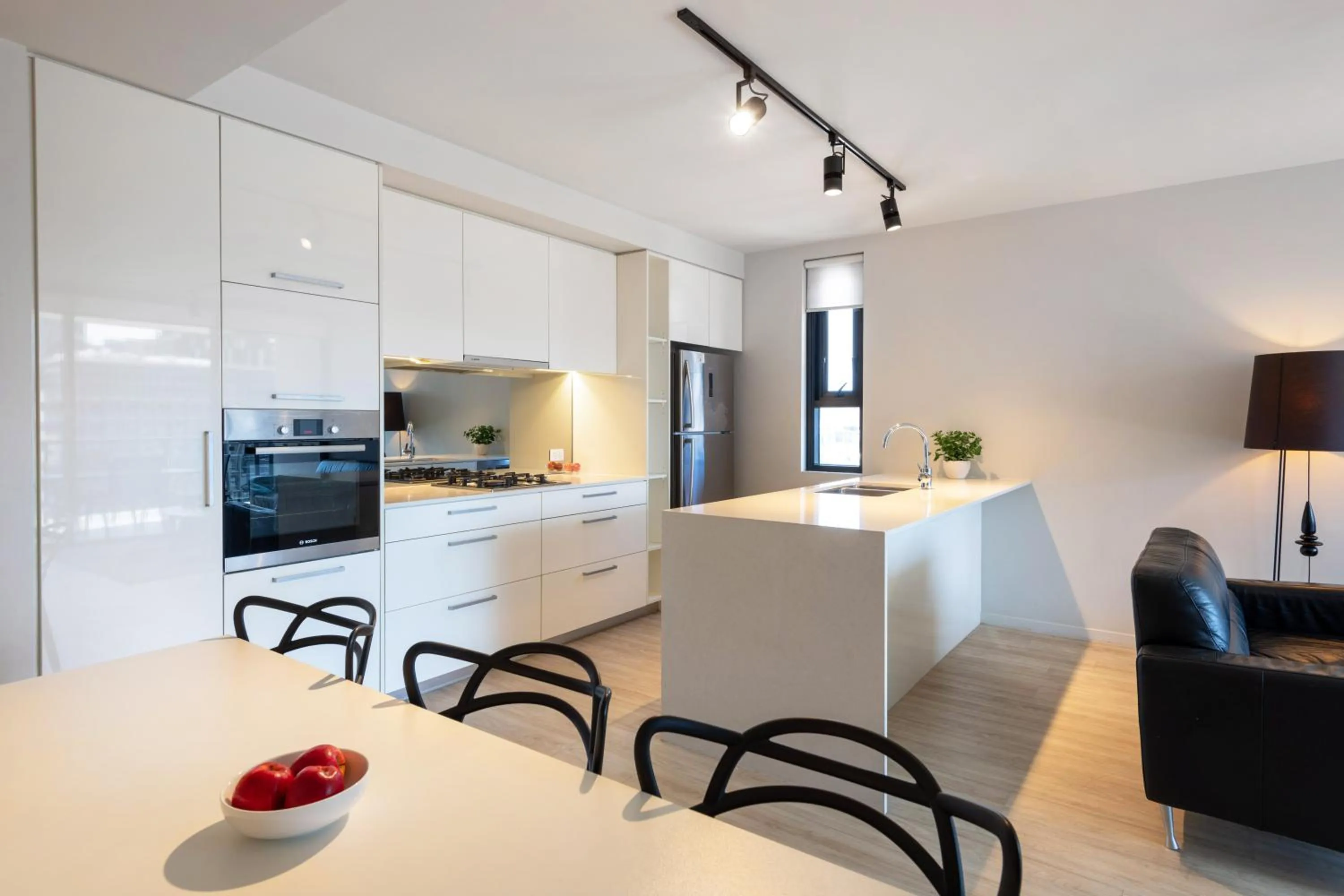 Kitchen or kitchenette in Arena Apartments by CLLIX