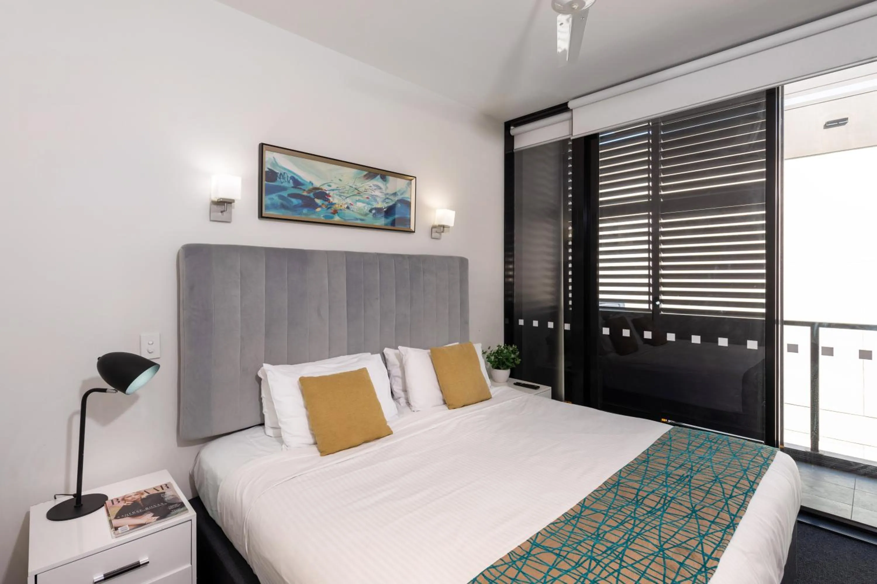 Bed in Arena Apartments by CLLIX