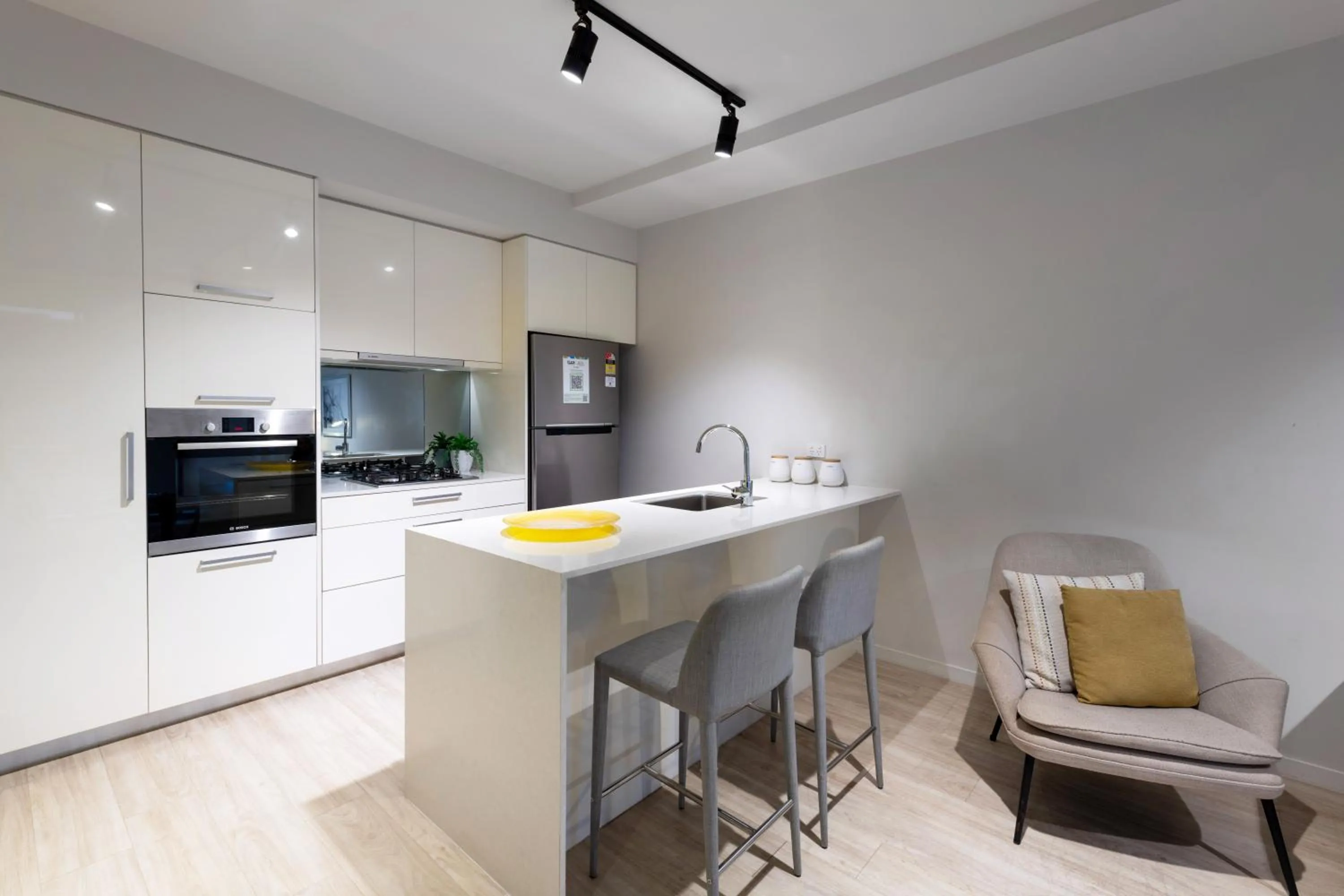 Kitchen or kitchenette in Arena Apartments by CLLIX