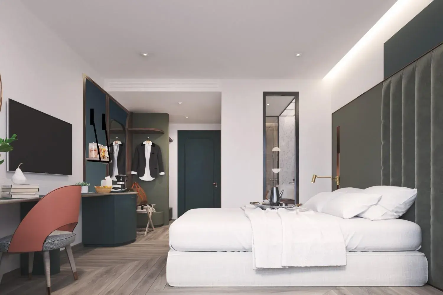 Bedroom, Bed in The Quarter Ratchayothin by UHG Bedroom, Bed in The Quarter Ratchayothin by UHG