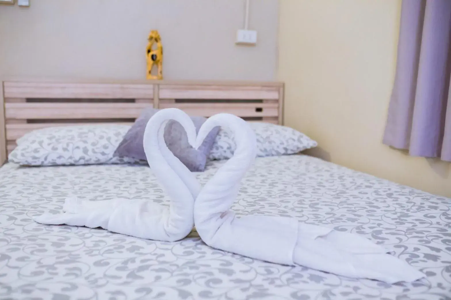 Bed in THE BEACH CHA AM Guest House Bed in THE BEACH CHA AM Guest House