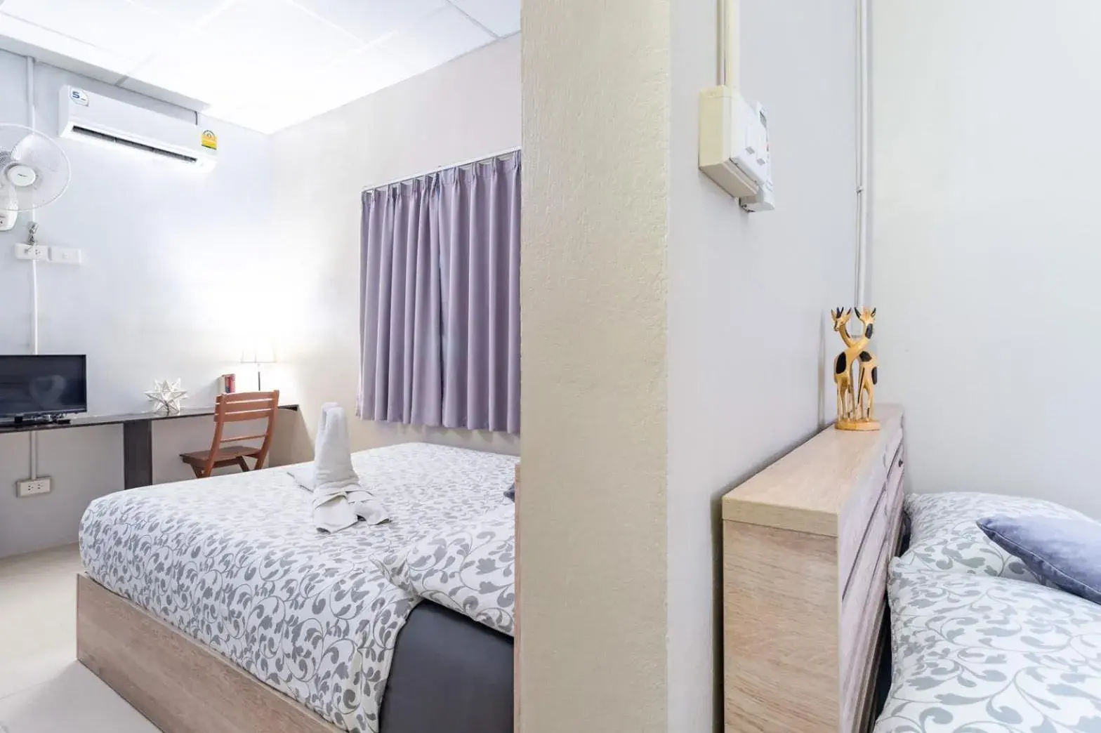 Bed in THE BEACH CHA AM Guest House Bed in THE BEACH CHA AM Guest House