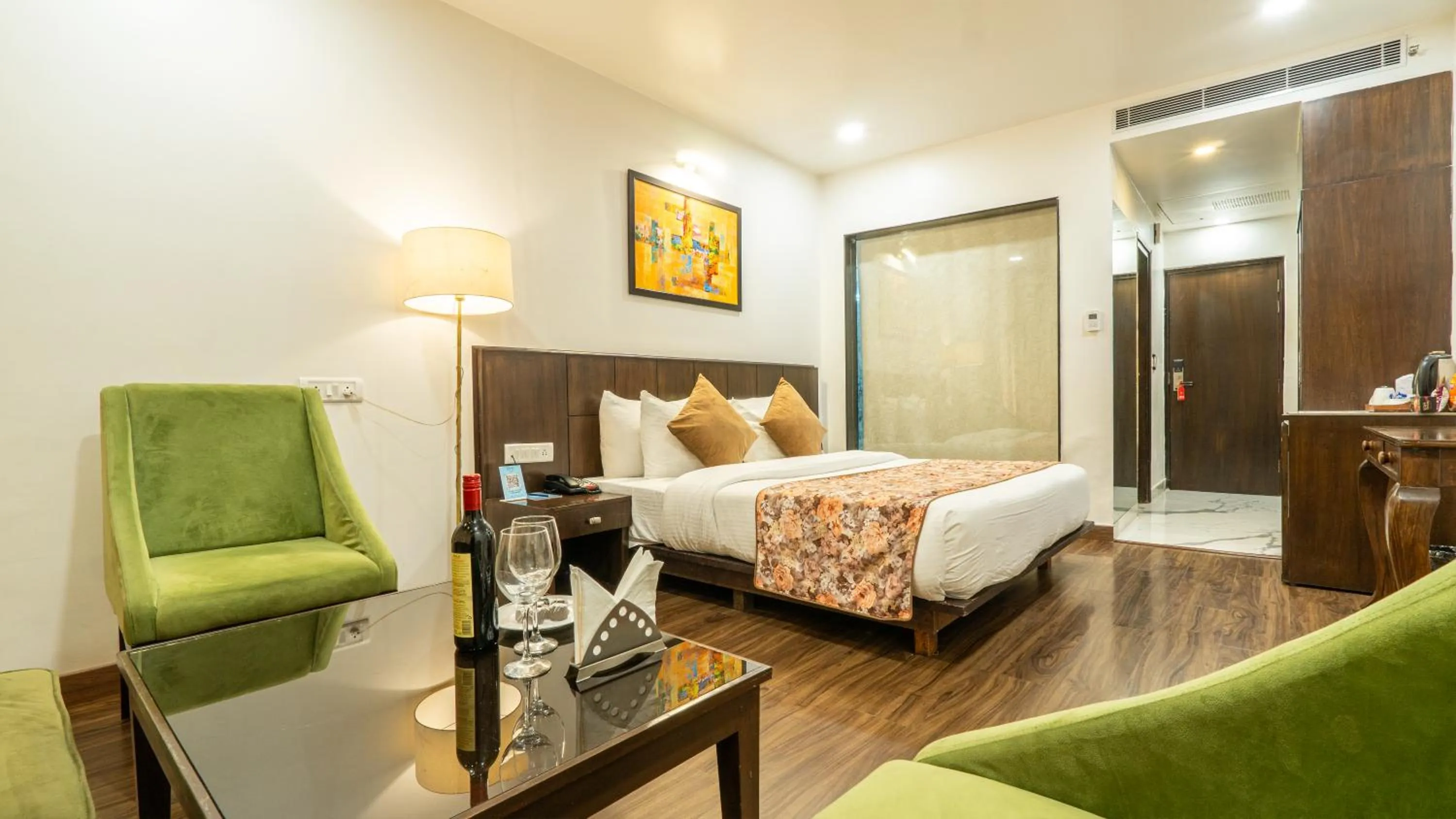 Bed in Woodrock Luxury Boutique Hotel