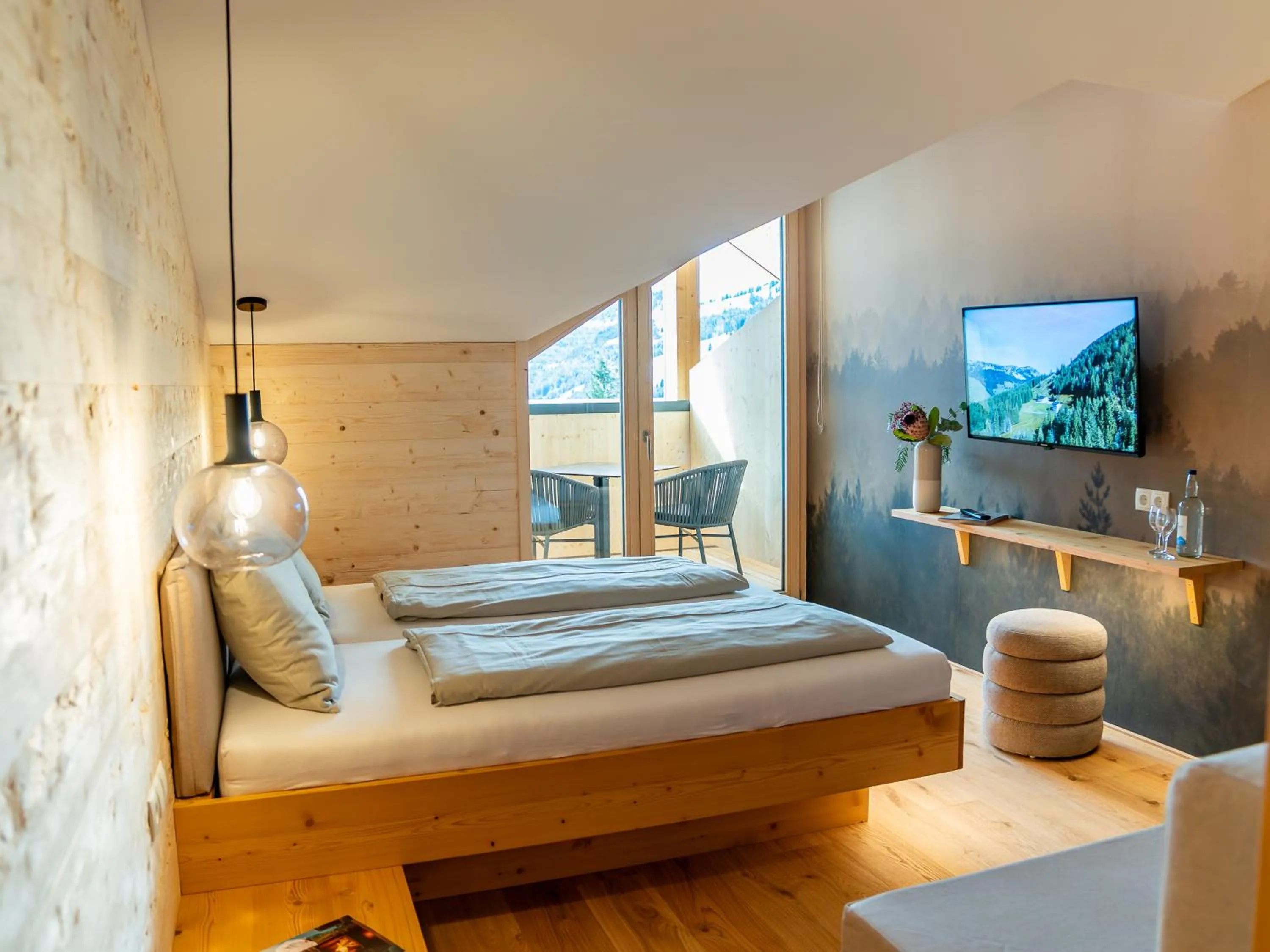 Bed in Berghotel Wald&Wiesn