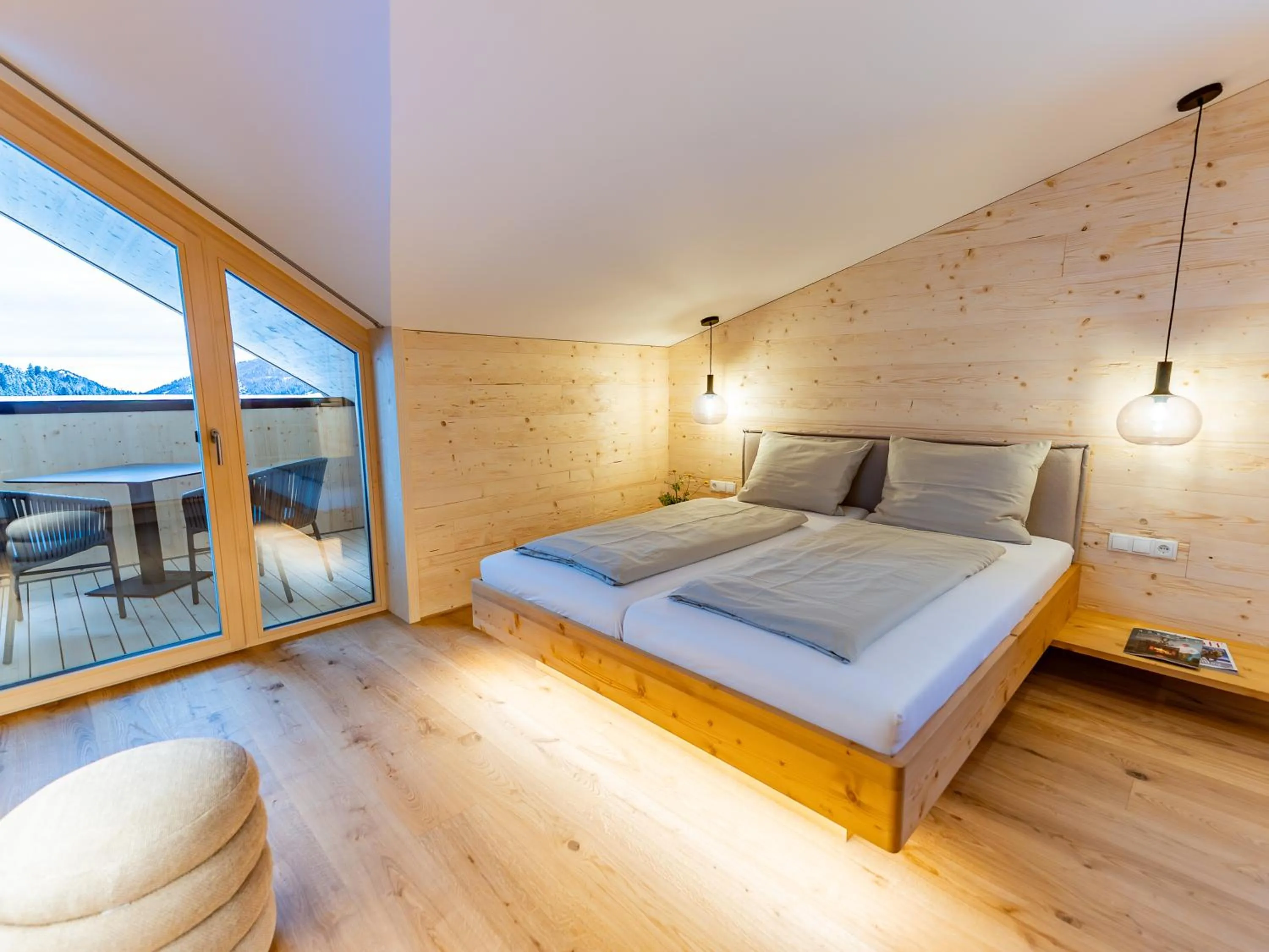 Bed in Berghotel Wald&Wiesn