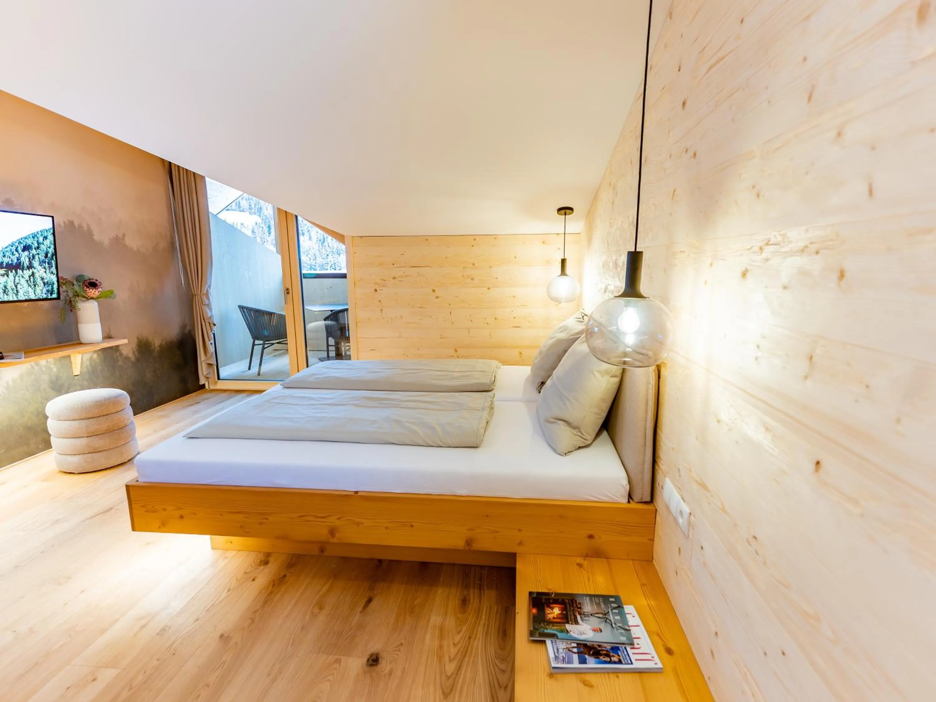 Bed in Berghotel Wald&Wiesn