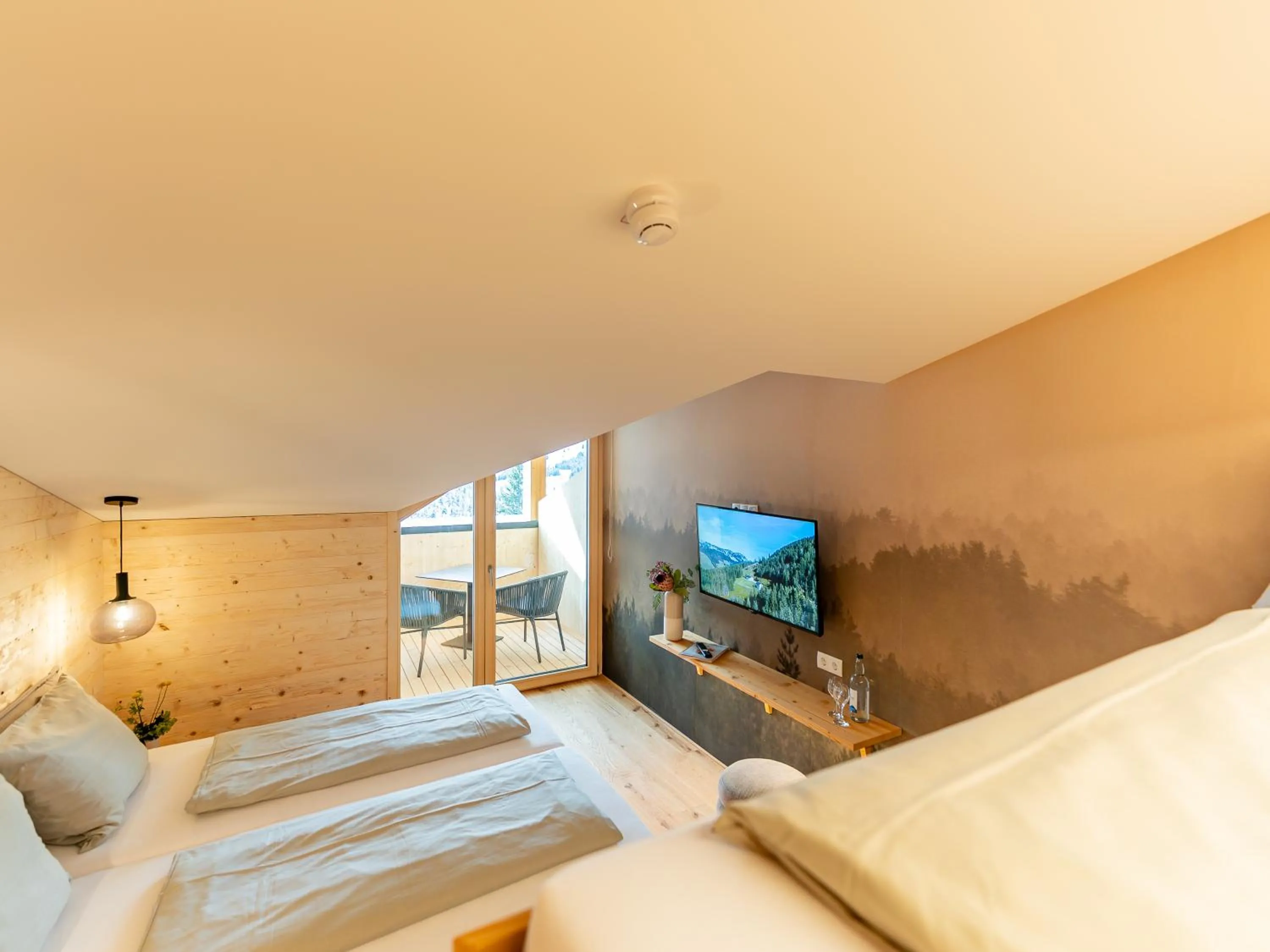 Bed in Berghotel Wald&Wiesn