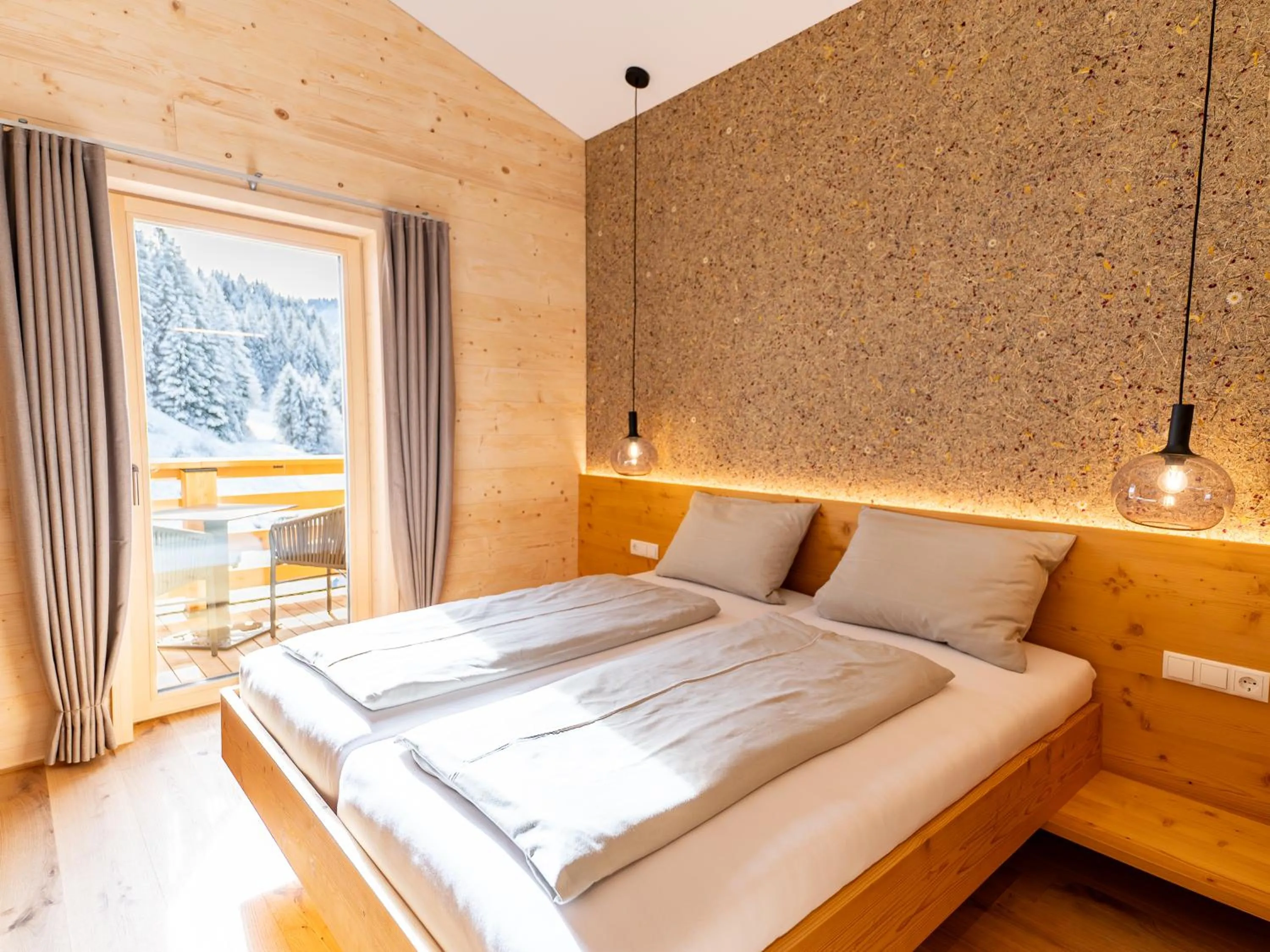 Bed in Berghotel Wald&Wiesn