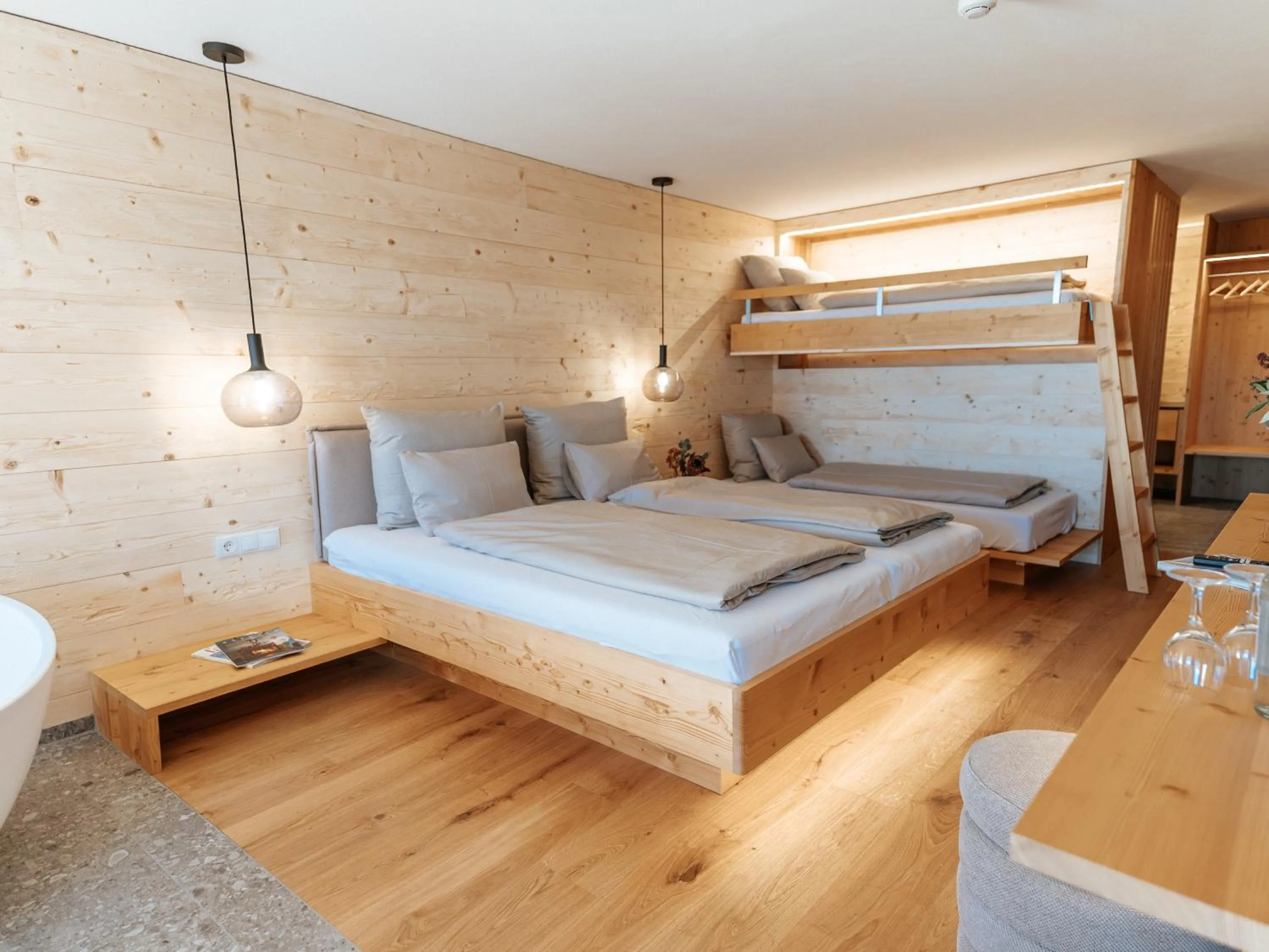 Bed in Berghotel Wald&Wiesn