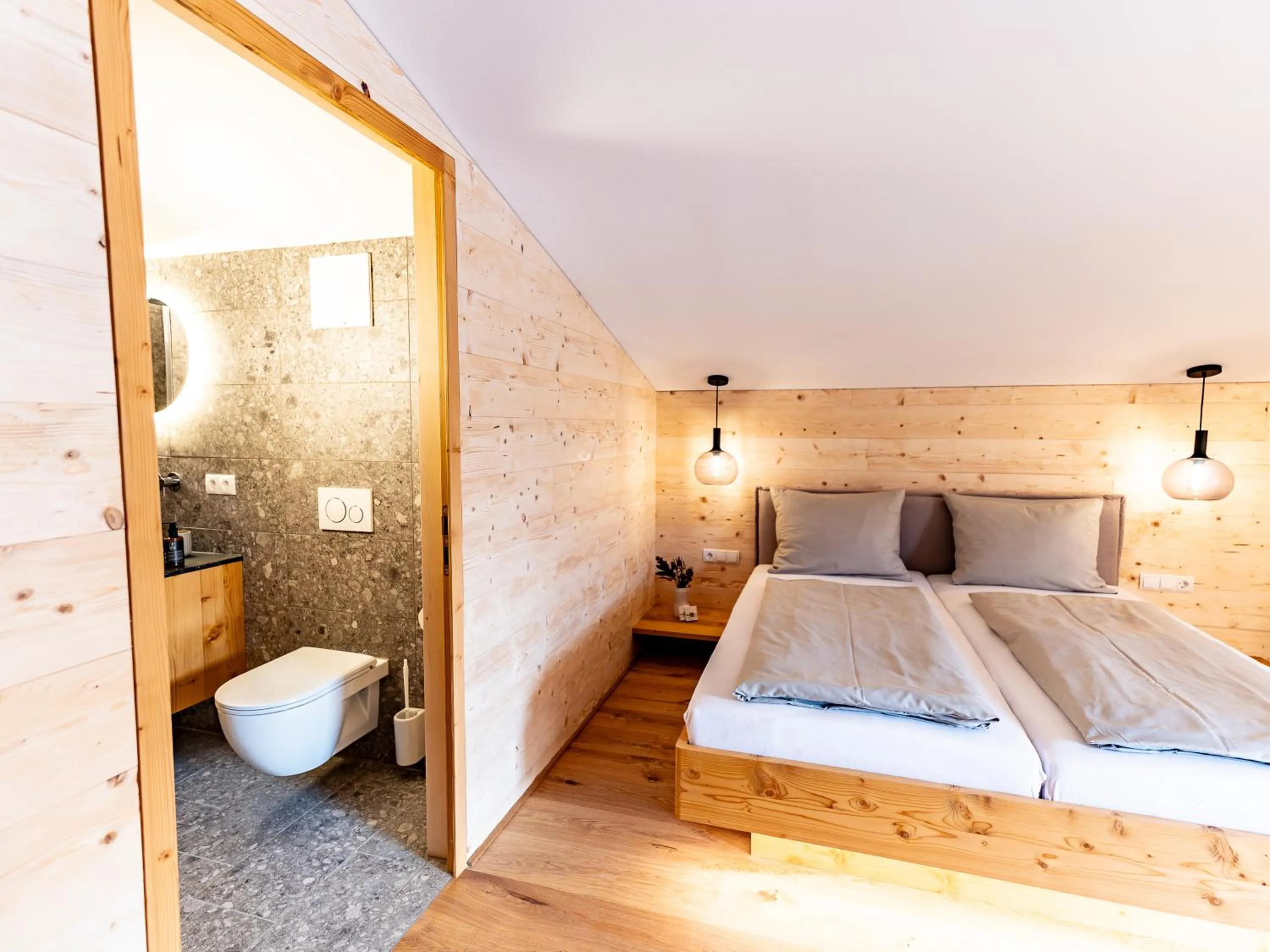Bed in Berghotel Wald&Wiesn