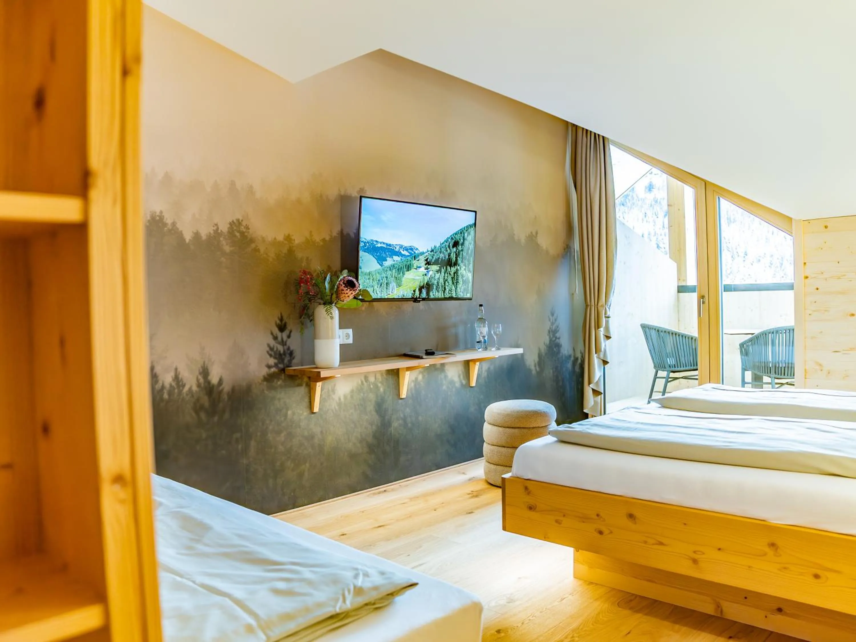 Bed in Berghotel Wald&Wiesn