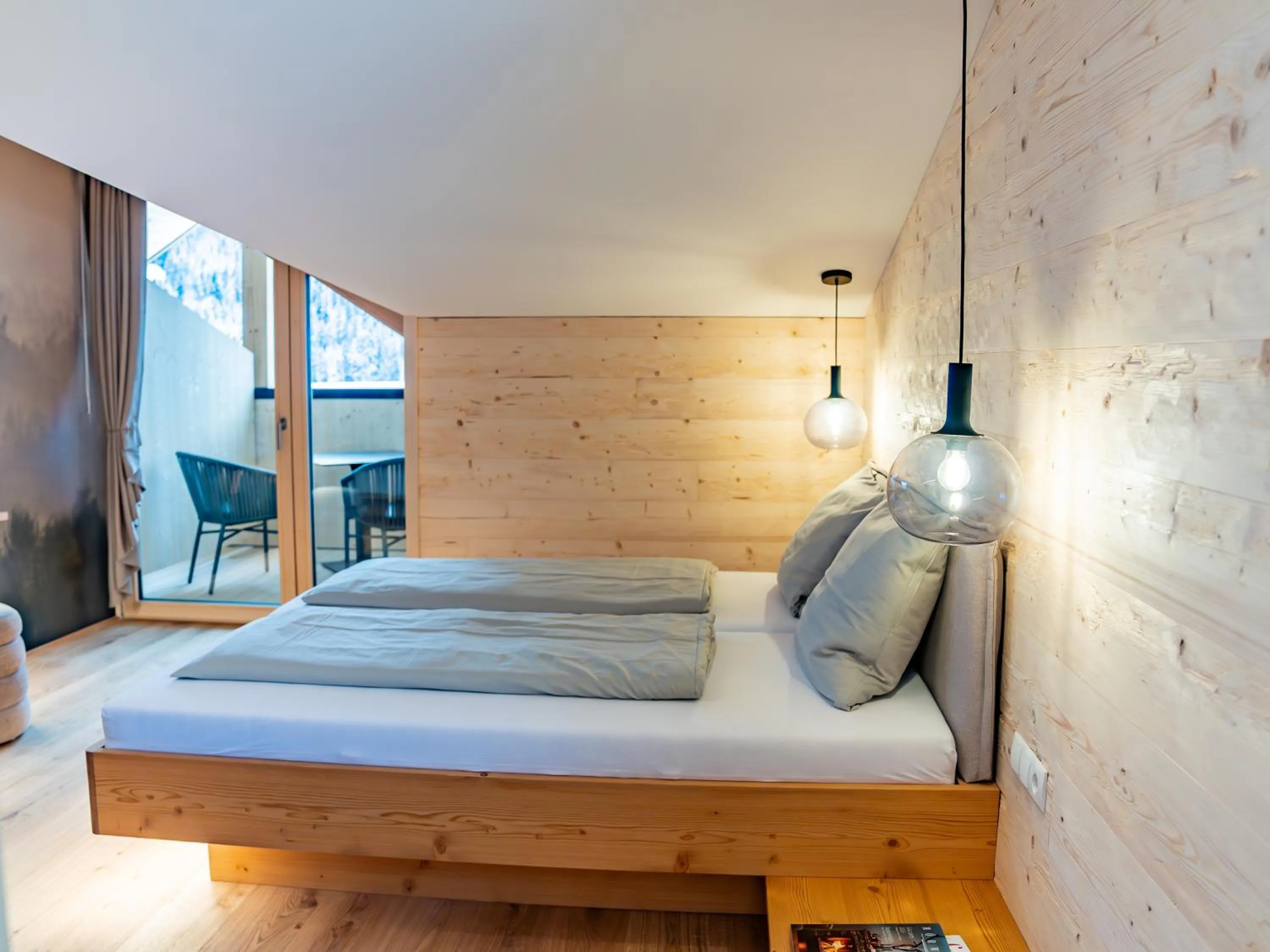 Bed in Berghotel Wald&Wiesn