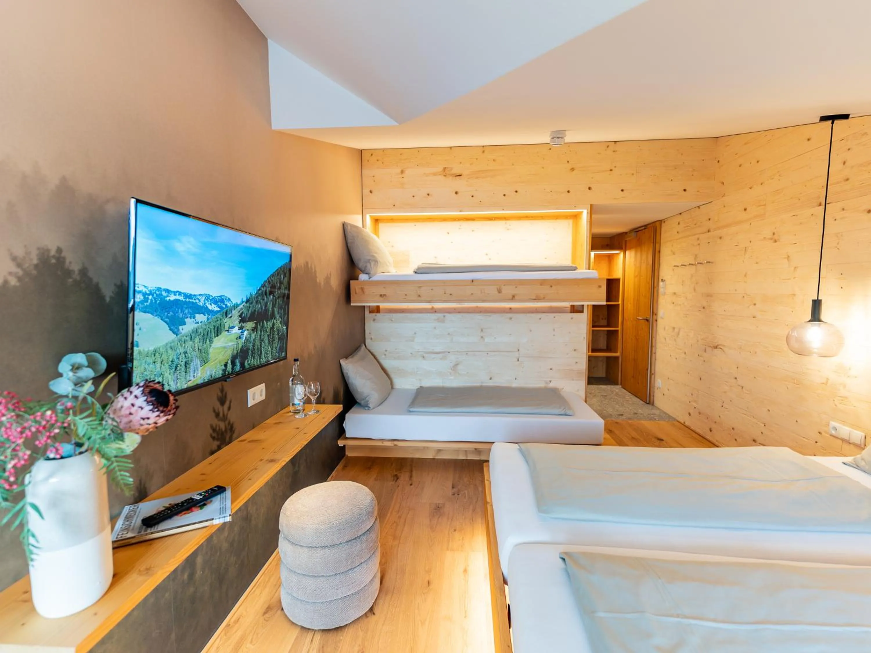 Bed in Berghotel Wald&Wiesn