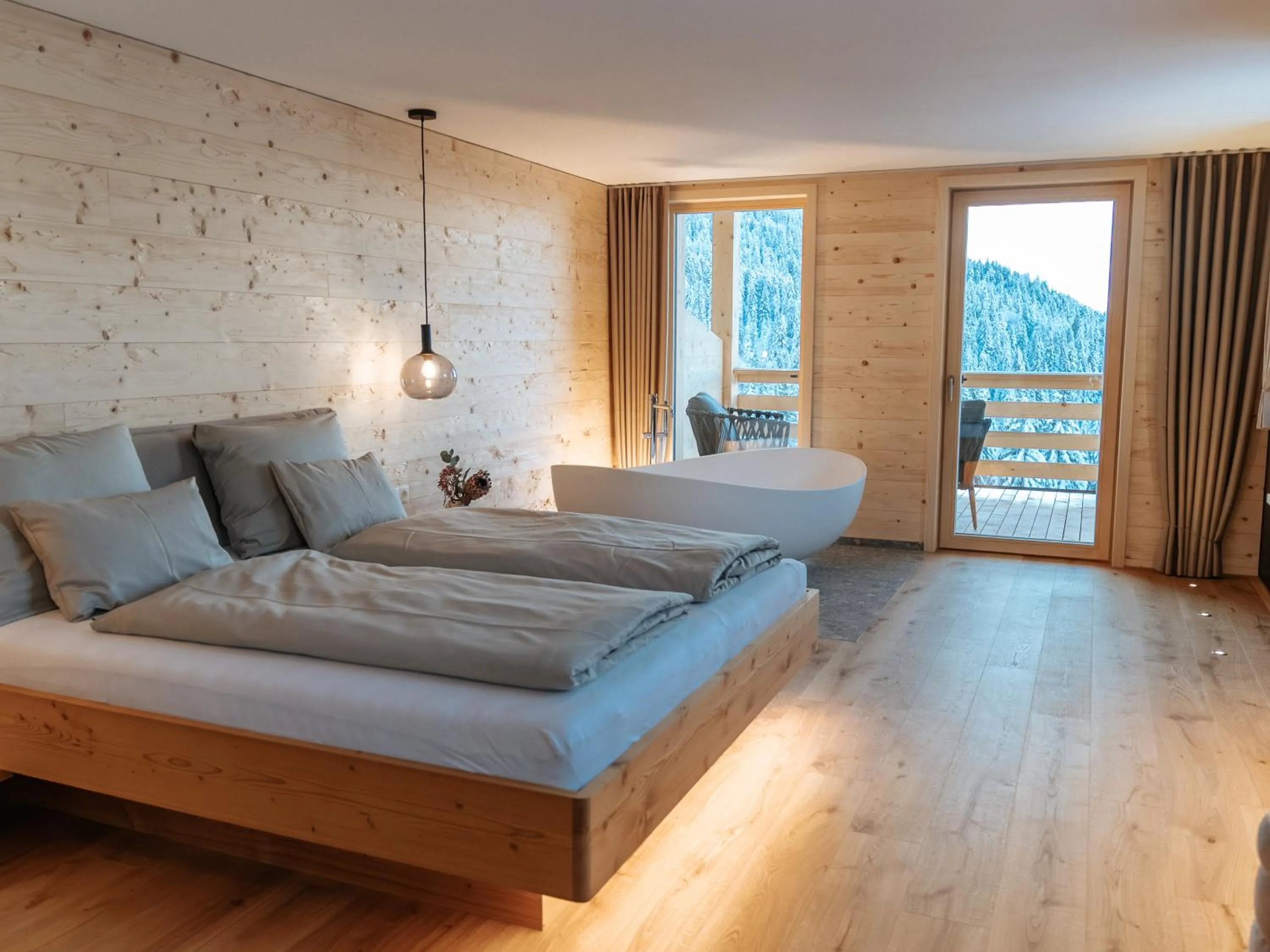 Bed in Berghotel Wald&Wiesn