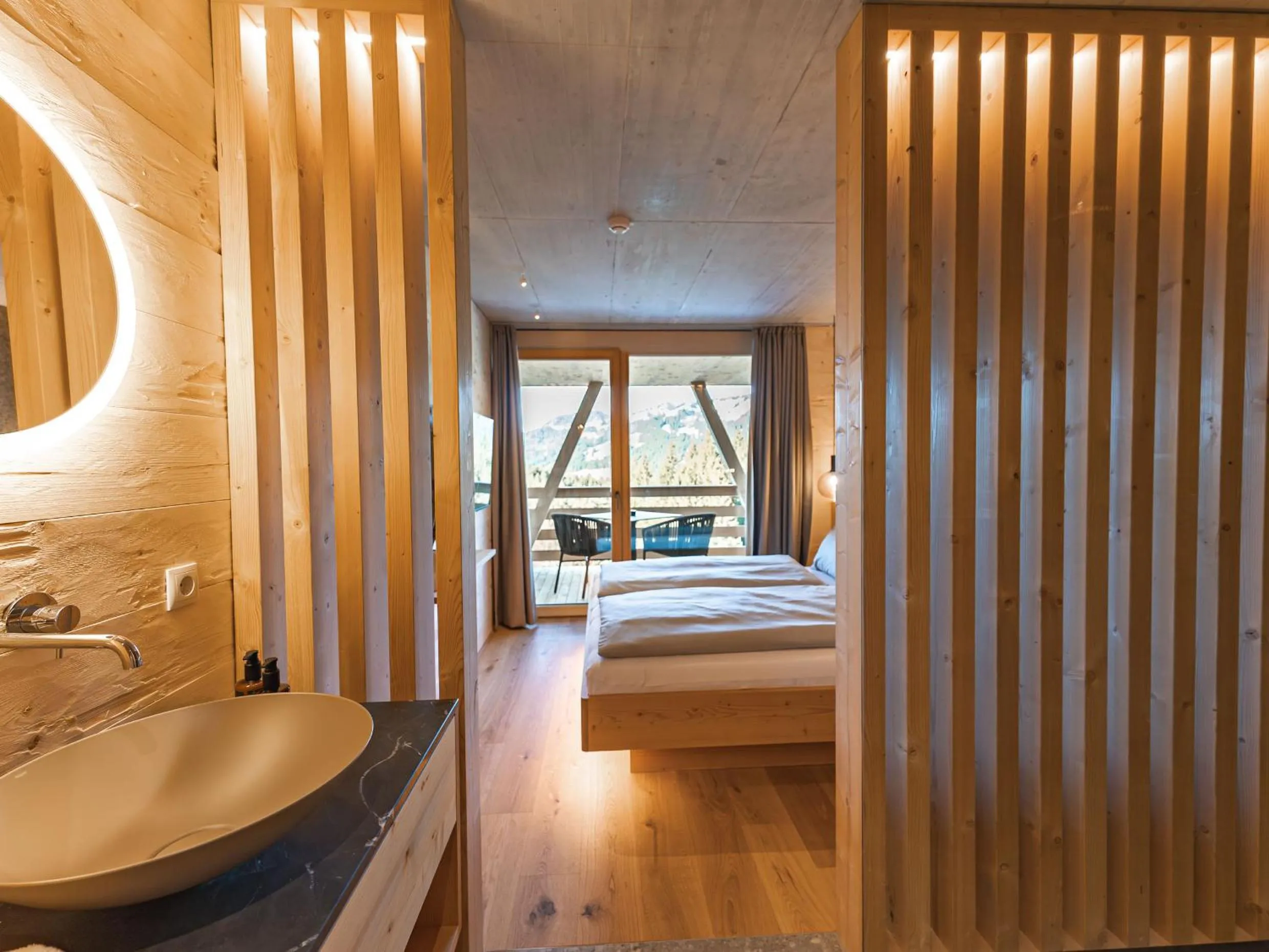 Bed in Berghotel Wald&Wiesn