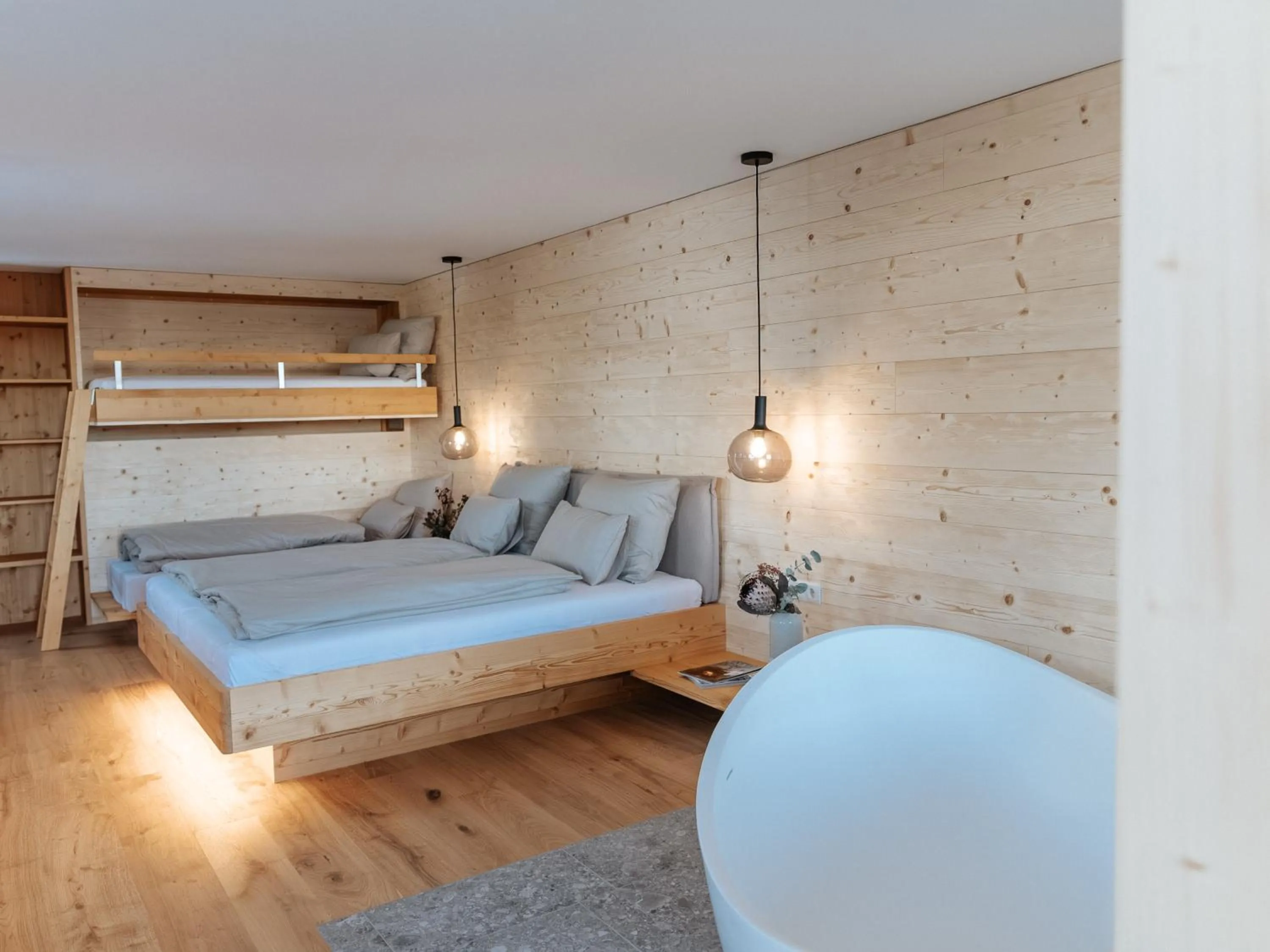 Bed in Berghotel Wald&Wiesn