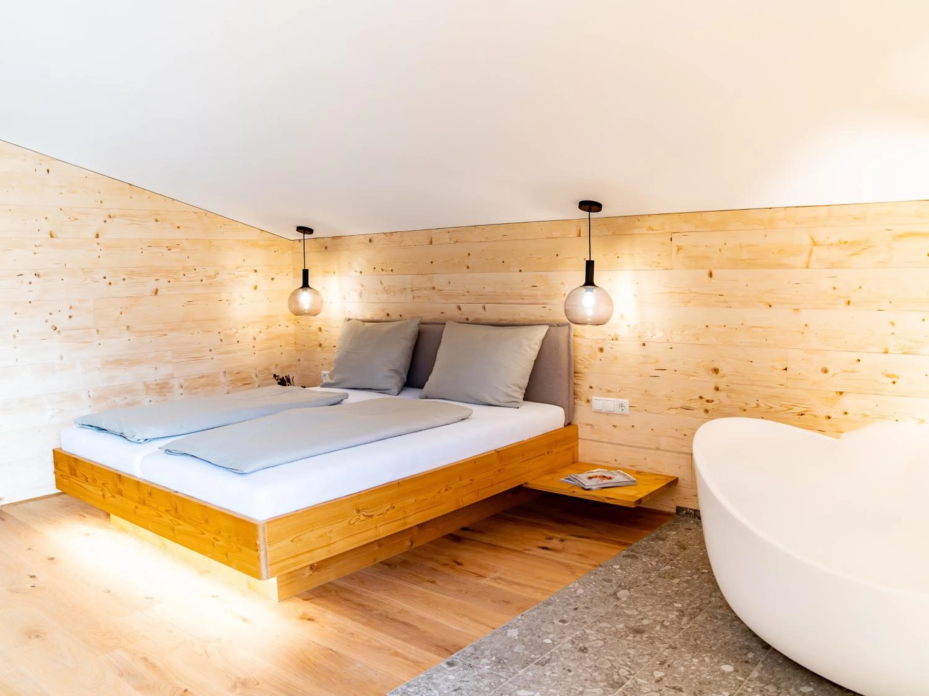 Bed in Berghotel Wald&Wiesn