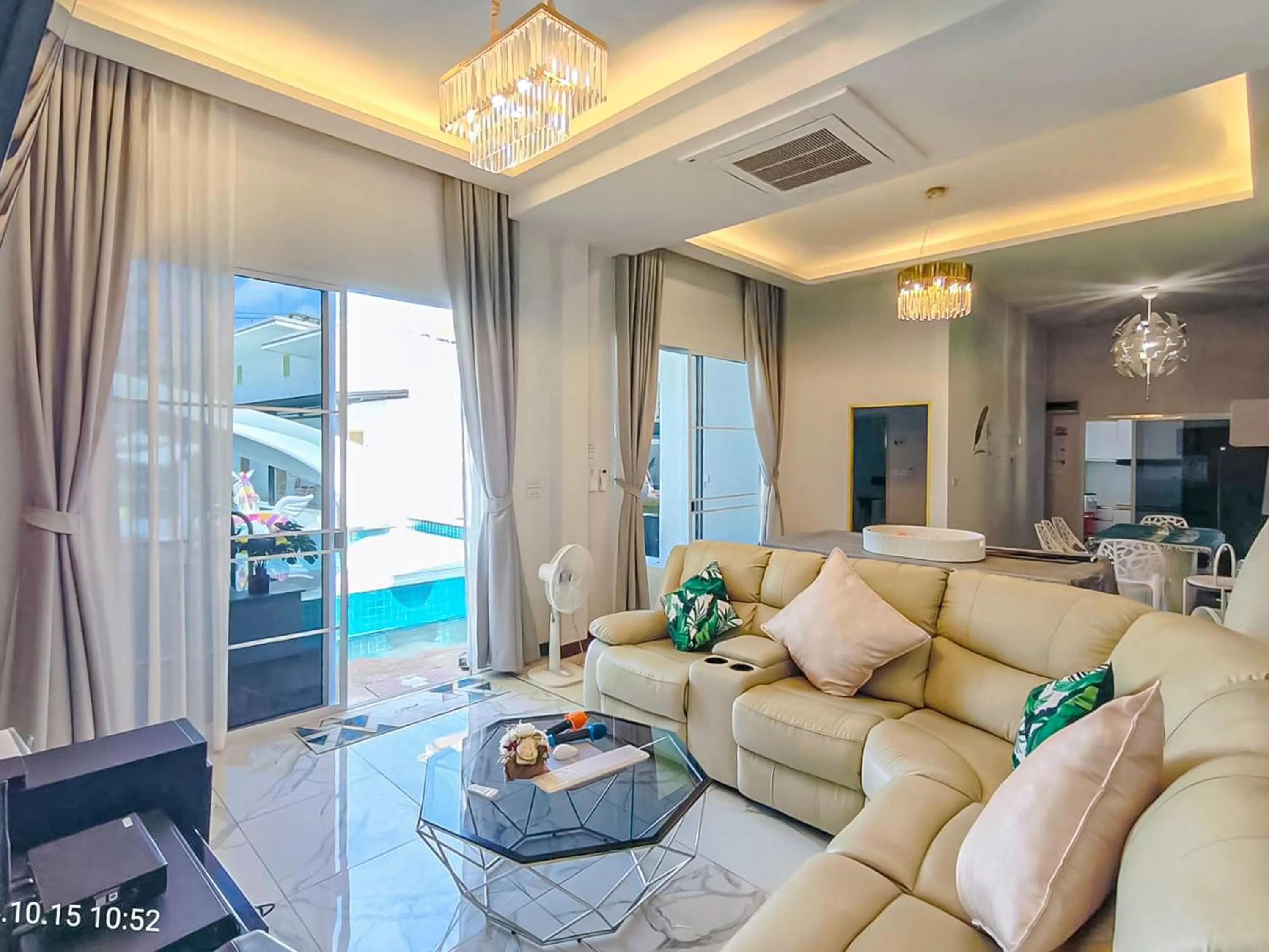 Living room in 189Premier Villa Lamphun