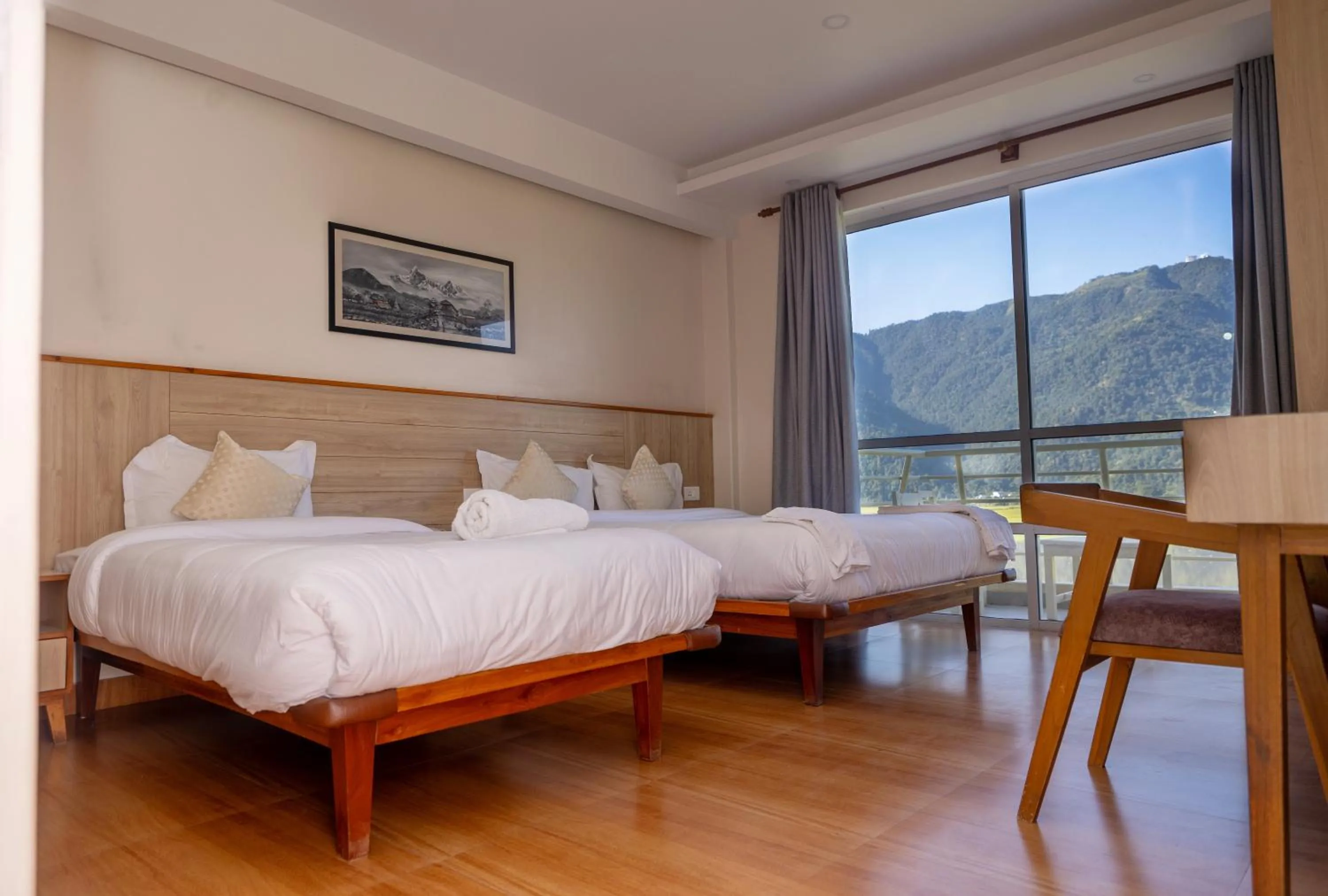 Bed in Samiyog Tourist Resort