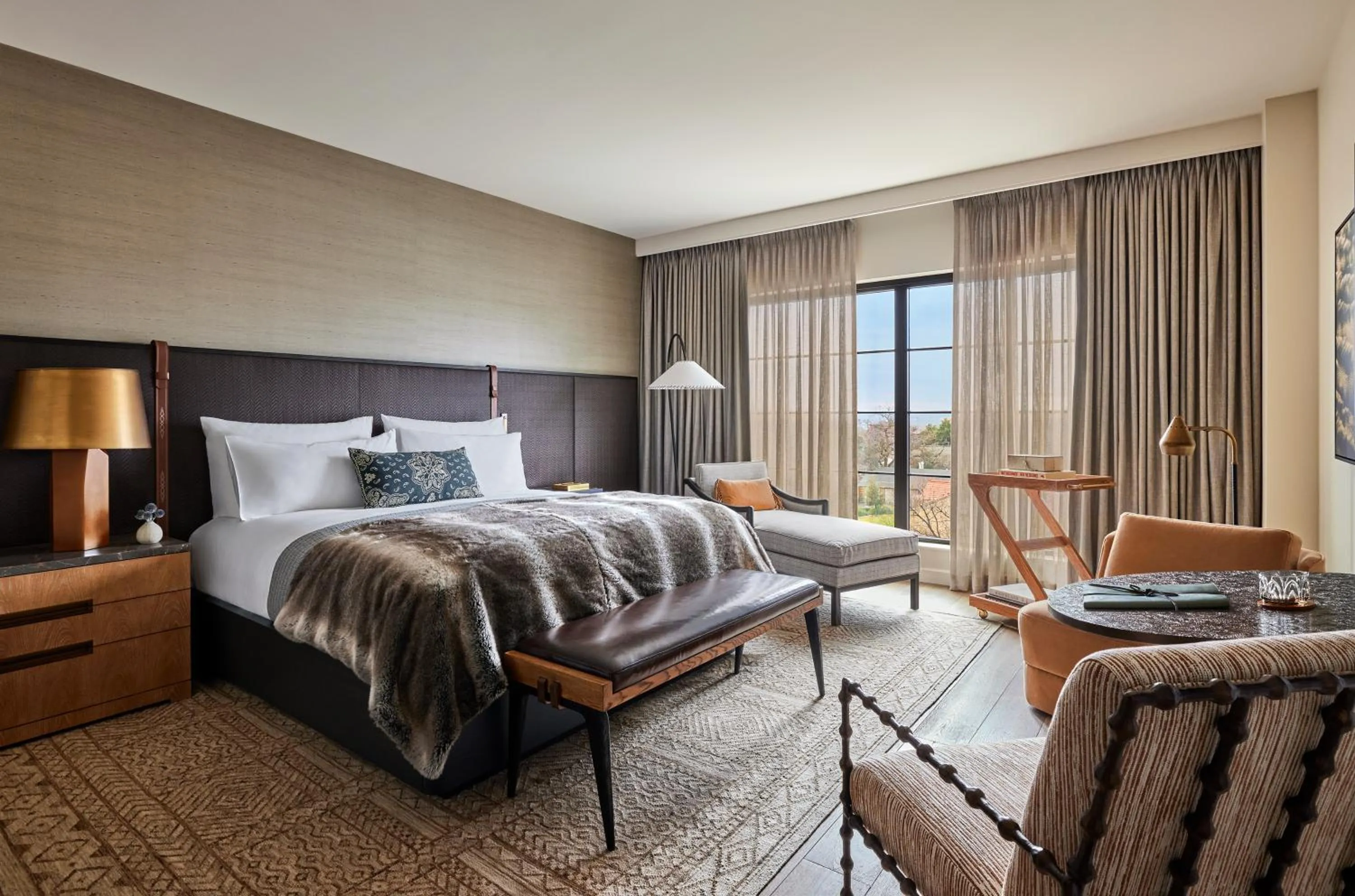 Bedroom, Bed in Bowie House, Auberge Collection
