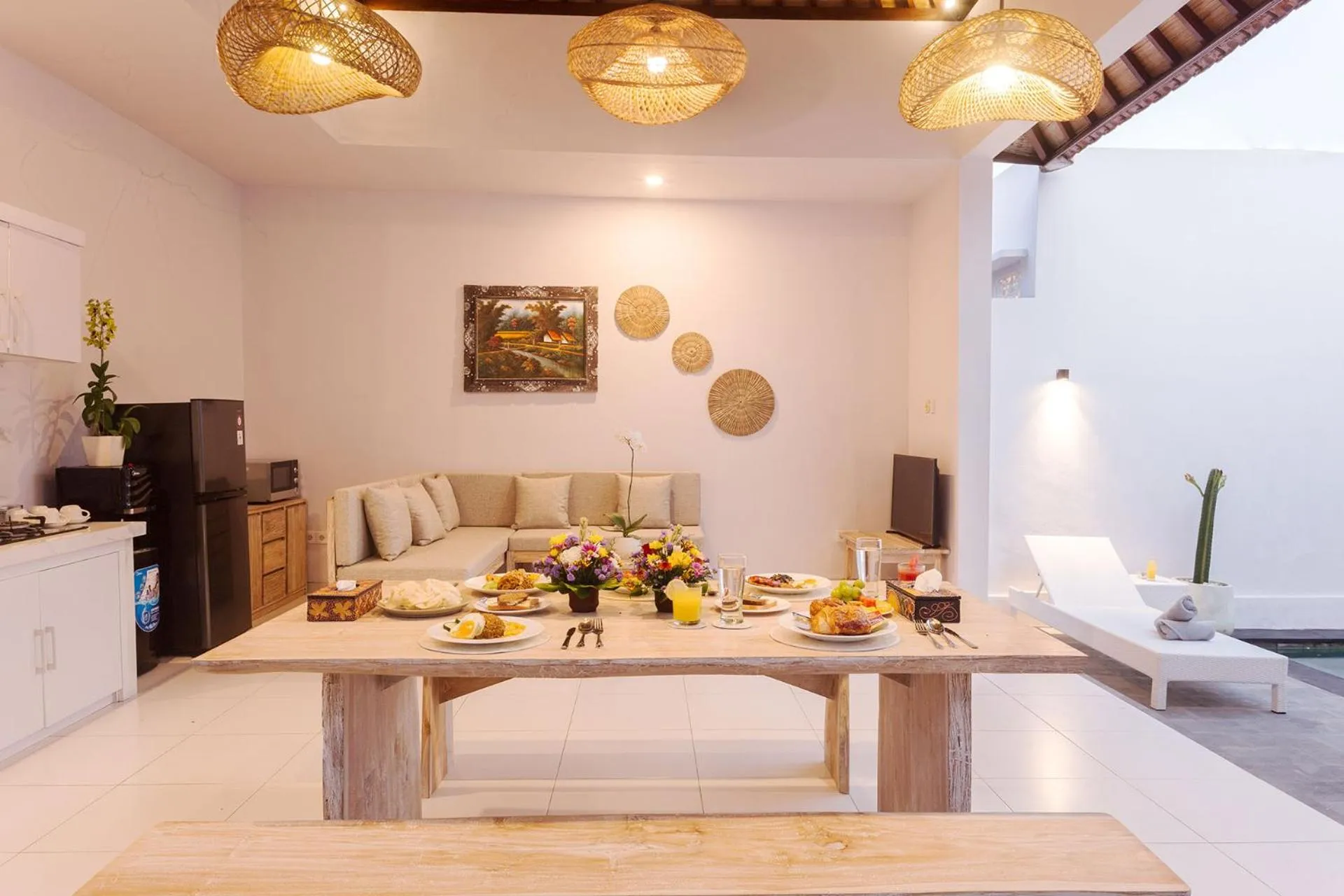 Seating area in Maisaba Seminyak Loft & Villas