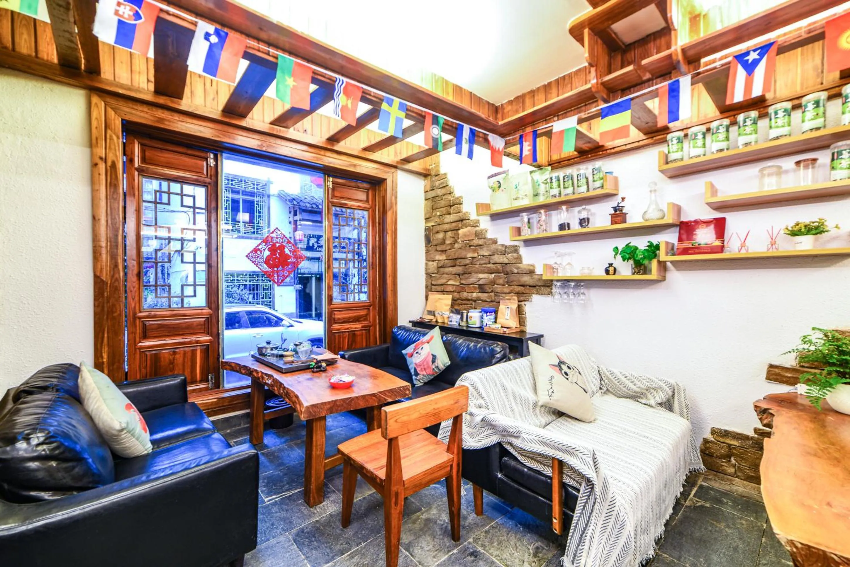 Seating area in Destination Youth Hostel