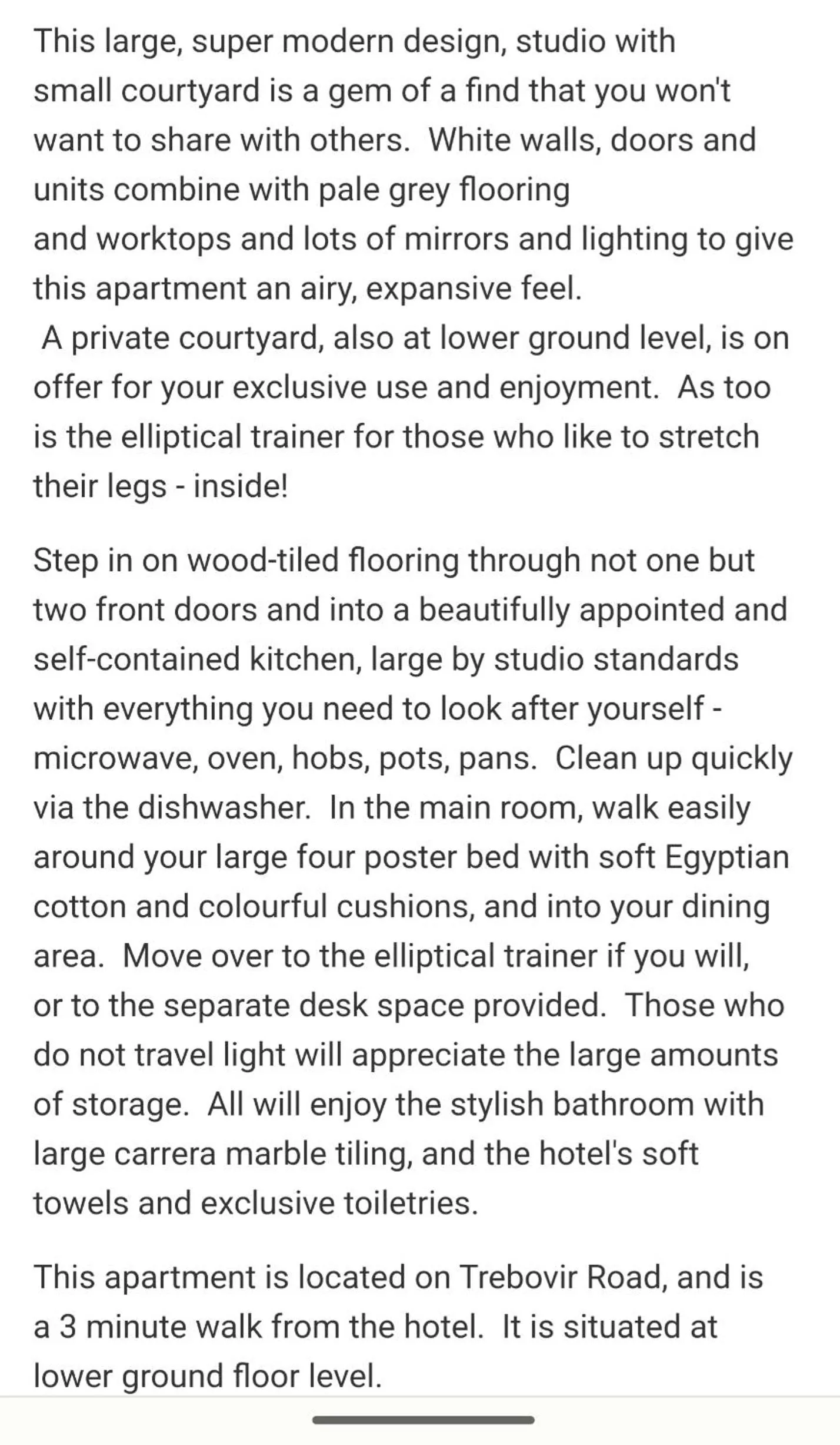 Text overlay in Twenty Nevern Square Hotel