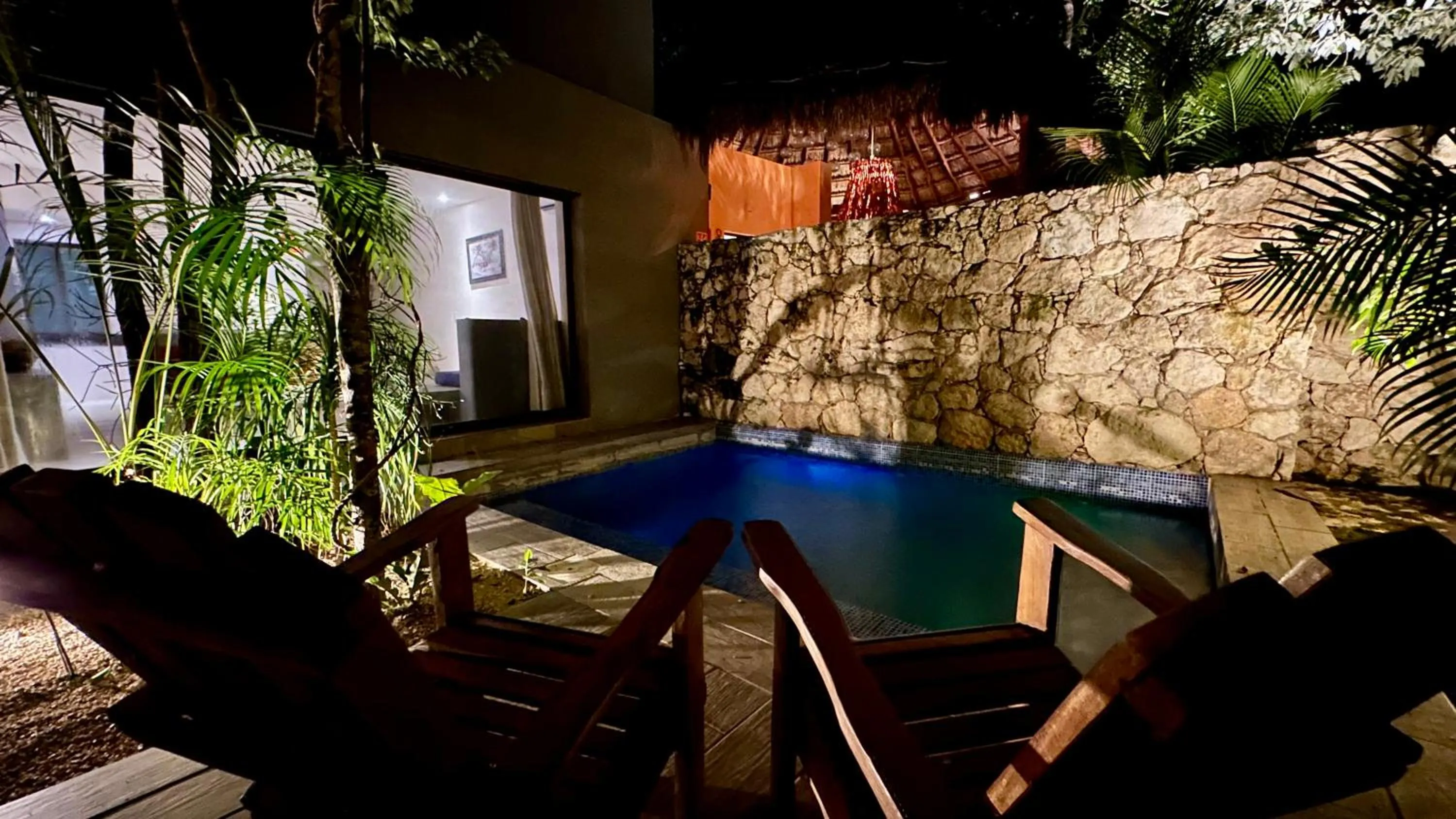 Pool view in Kuun Taak Tulum