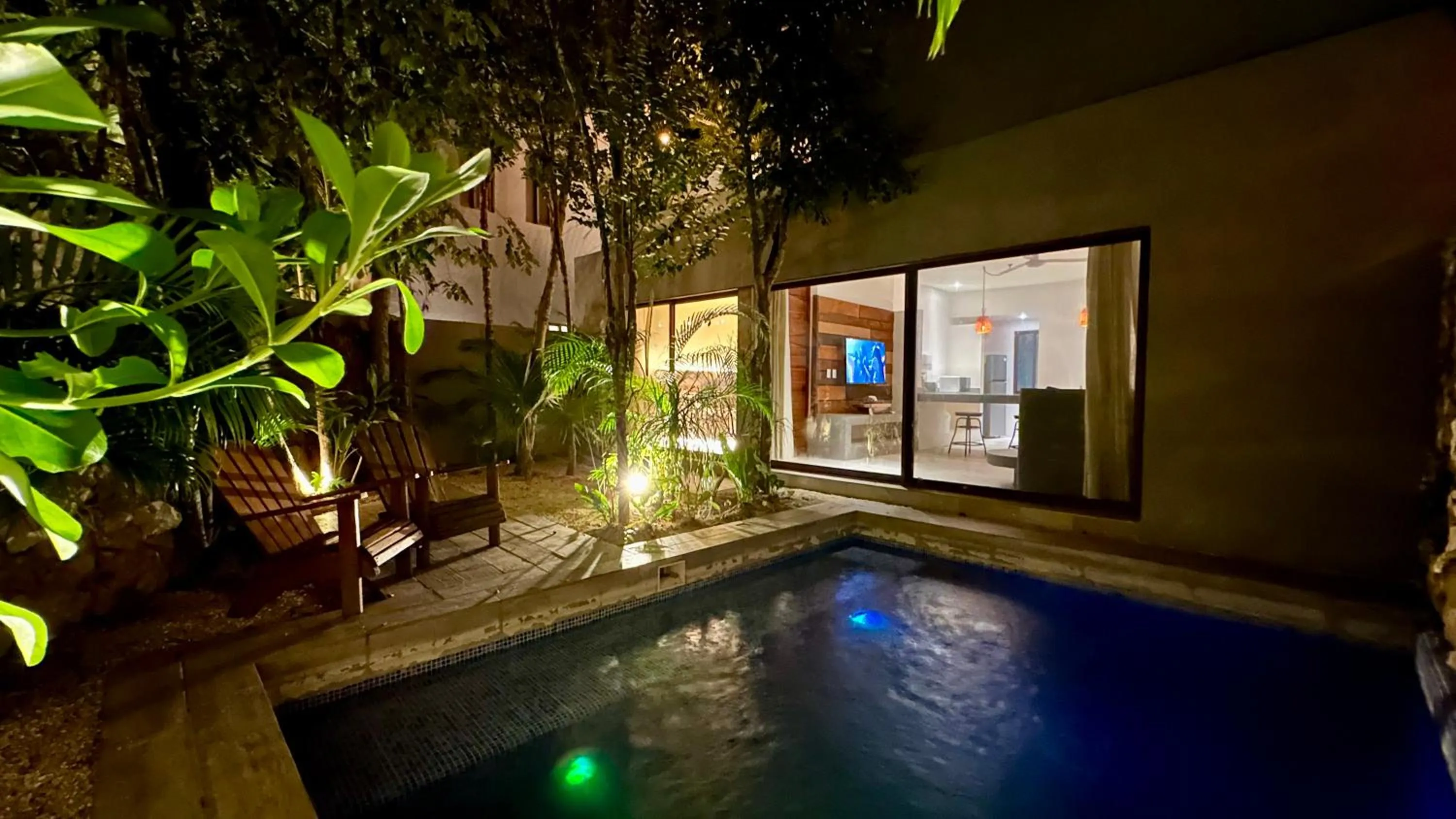 Pool view in Kuun Taak Tulum