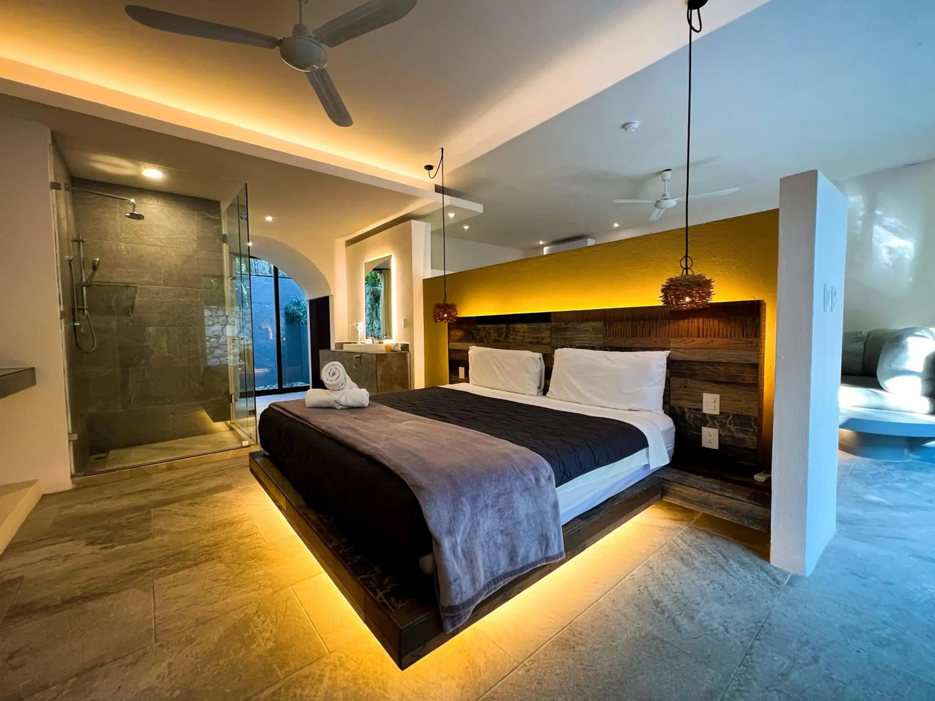 Bedroom, Bed in Kuun Taak Tulum Bedroom, Bed in Kuun Taak Tulum