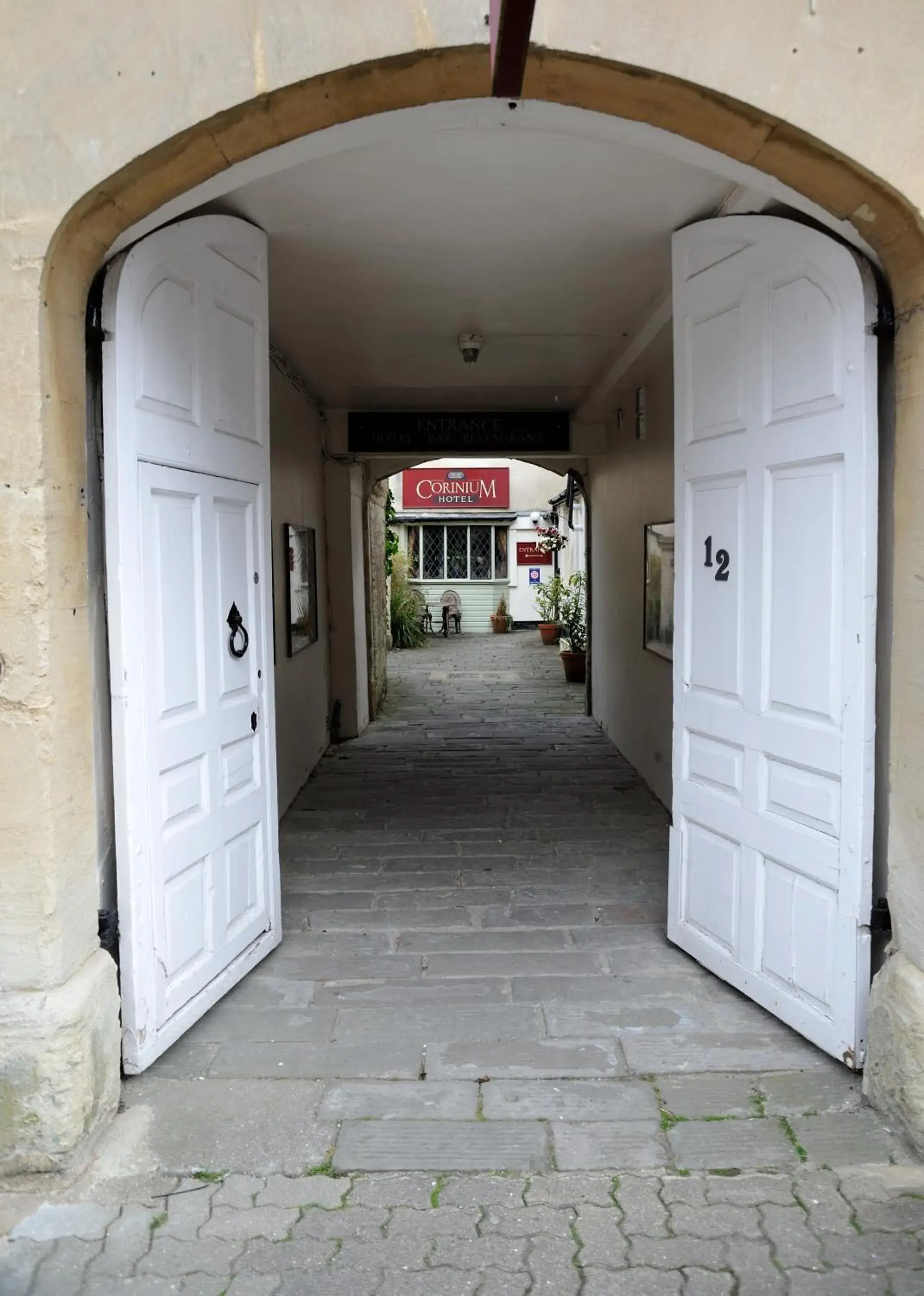 Facade/entrance in Corinium Hotel & Restaurant Facade/entrance in Corinium Hotel & Restaurant