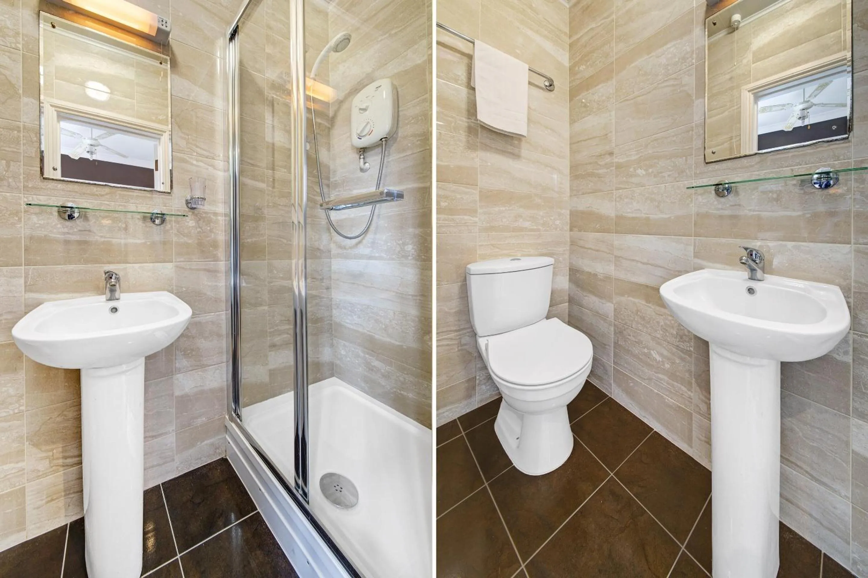 Bathroom in OYO Bostons Manor Hotel, Hanwell London