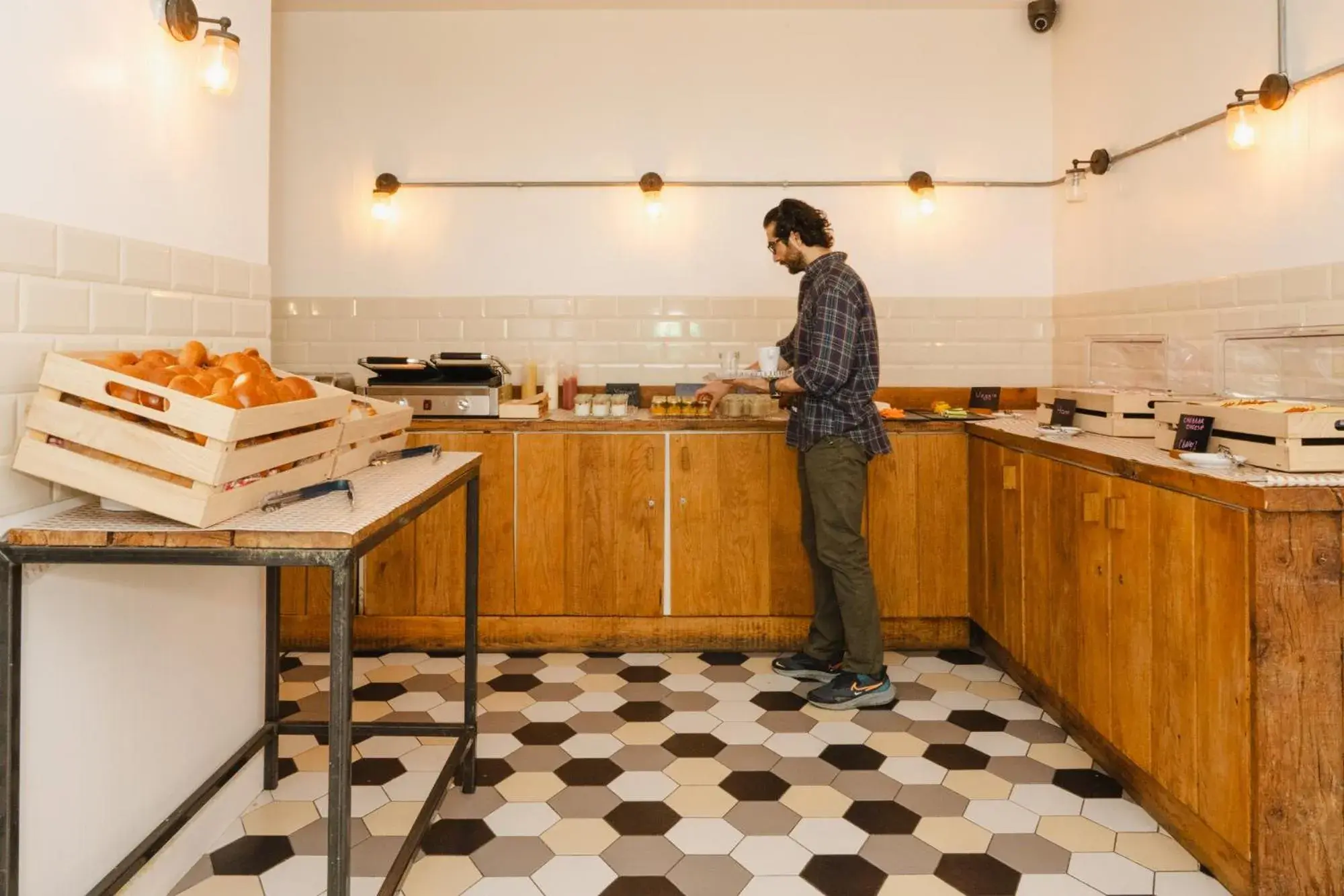 Breakfast in Wombat's City Hostel London Breakfast in Wombat's City Hostel London