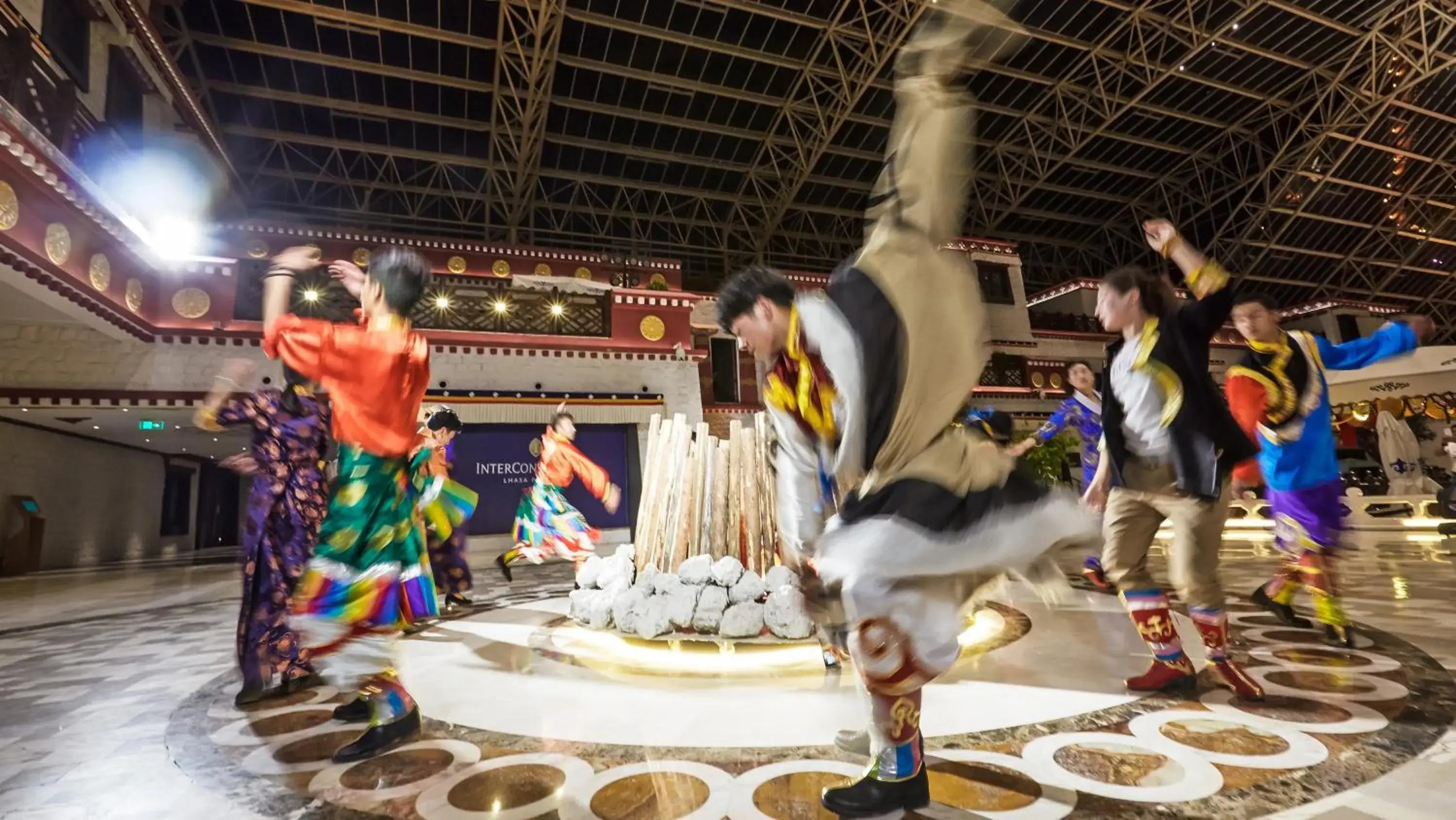 Lobby or reception in InterContinental Lhasa Paradise, an IHG Hotel Lobby or reception in InterContinental Lhasa Paradise, an IHG Hotel