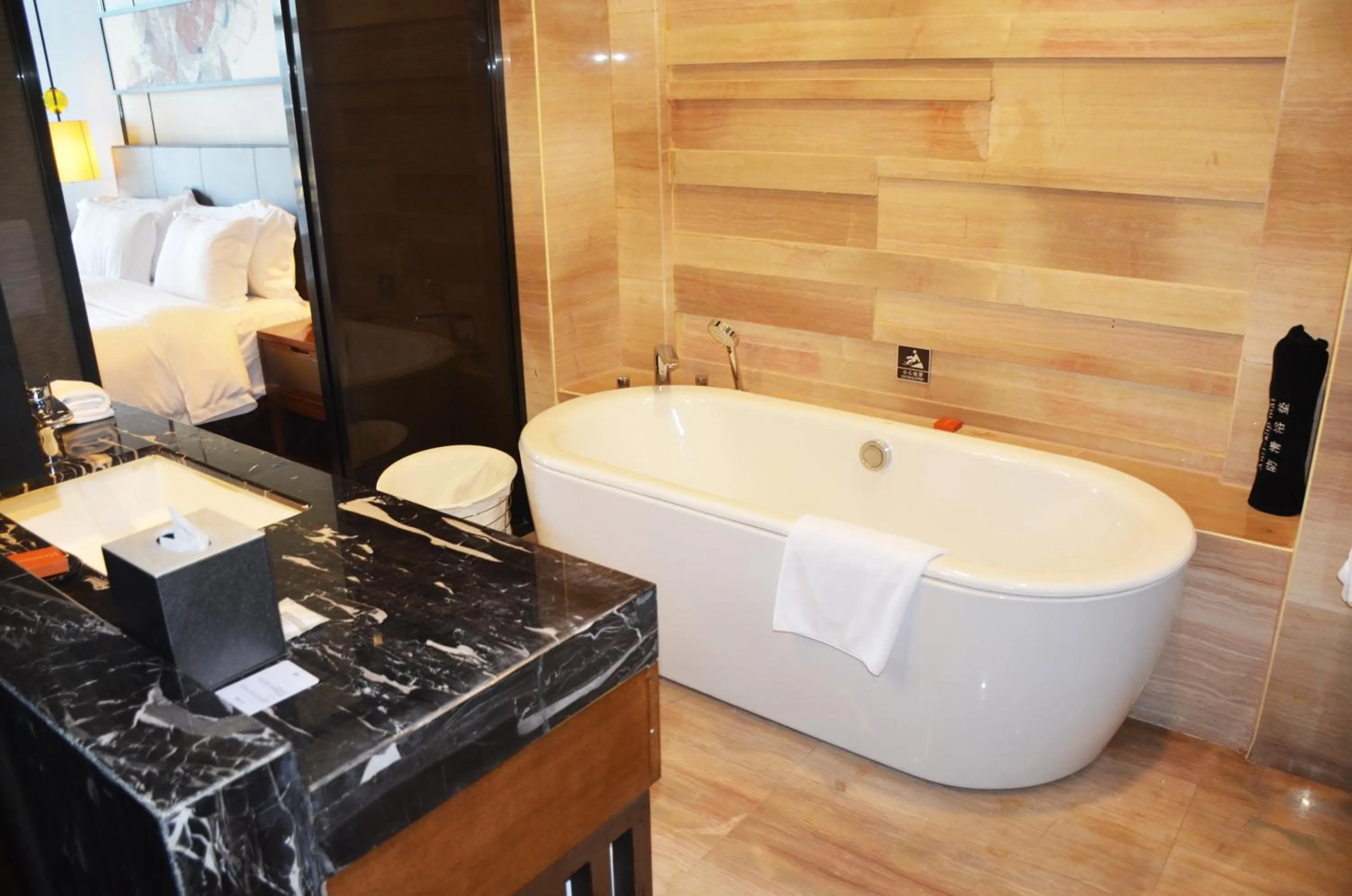 Bathroom in Crowne Plaza Tianjin Meijiangnan by IHG