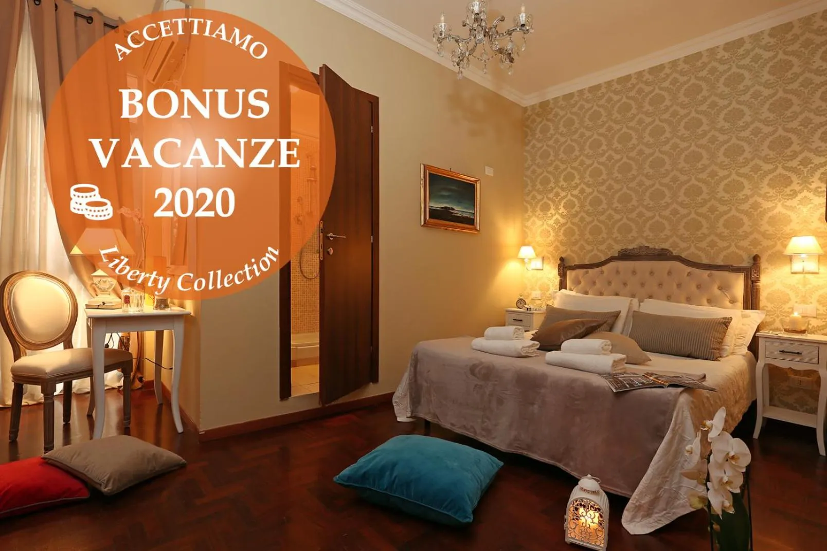 Photo of the whole room, Bed in Liberty Rome Suites - Liberty Collection