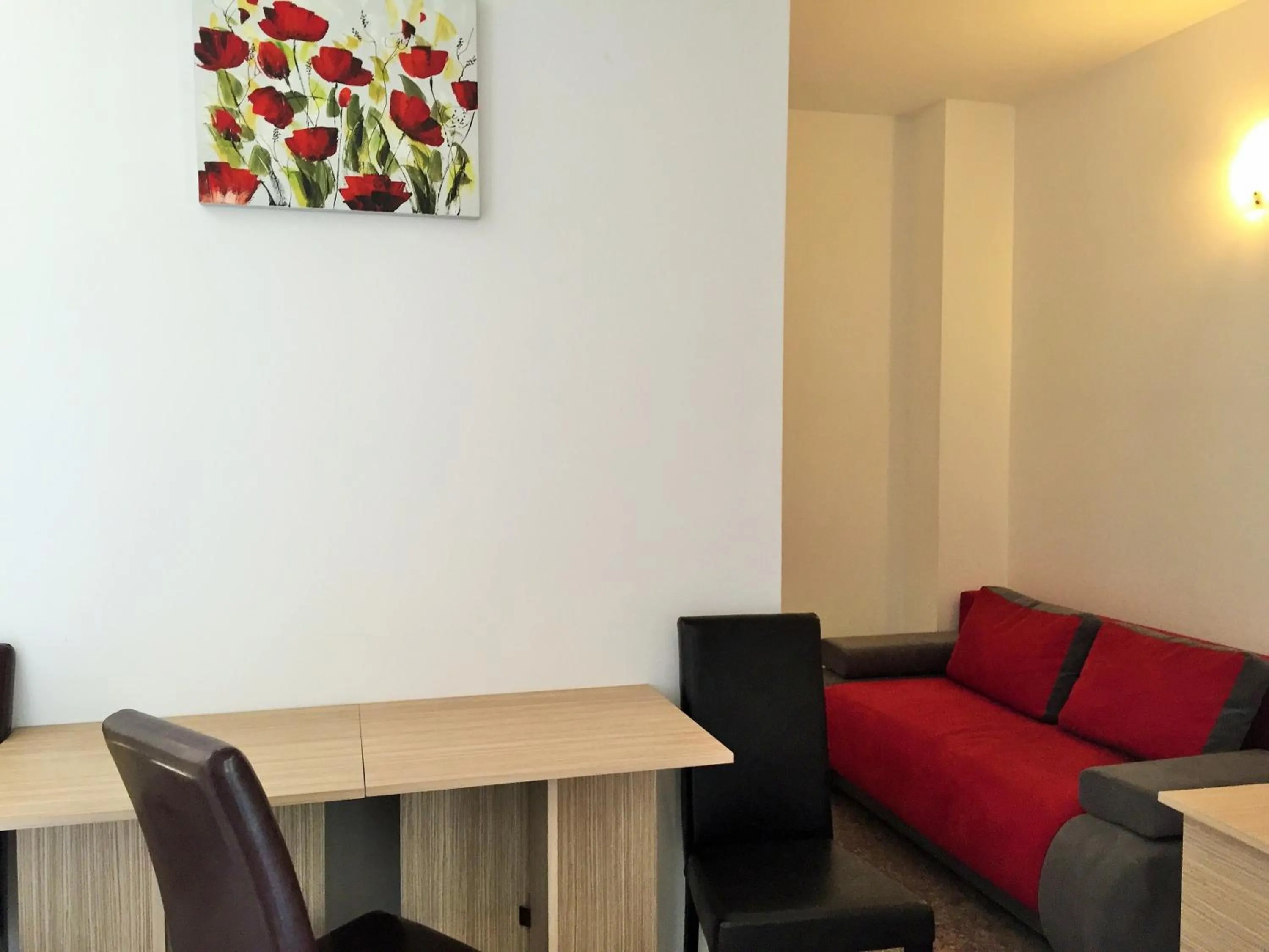 Communal lounge/ TV room in Hotel Mihaela