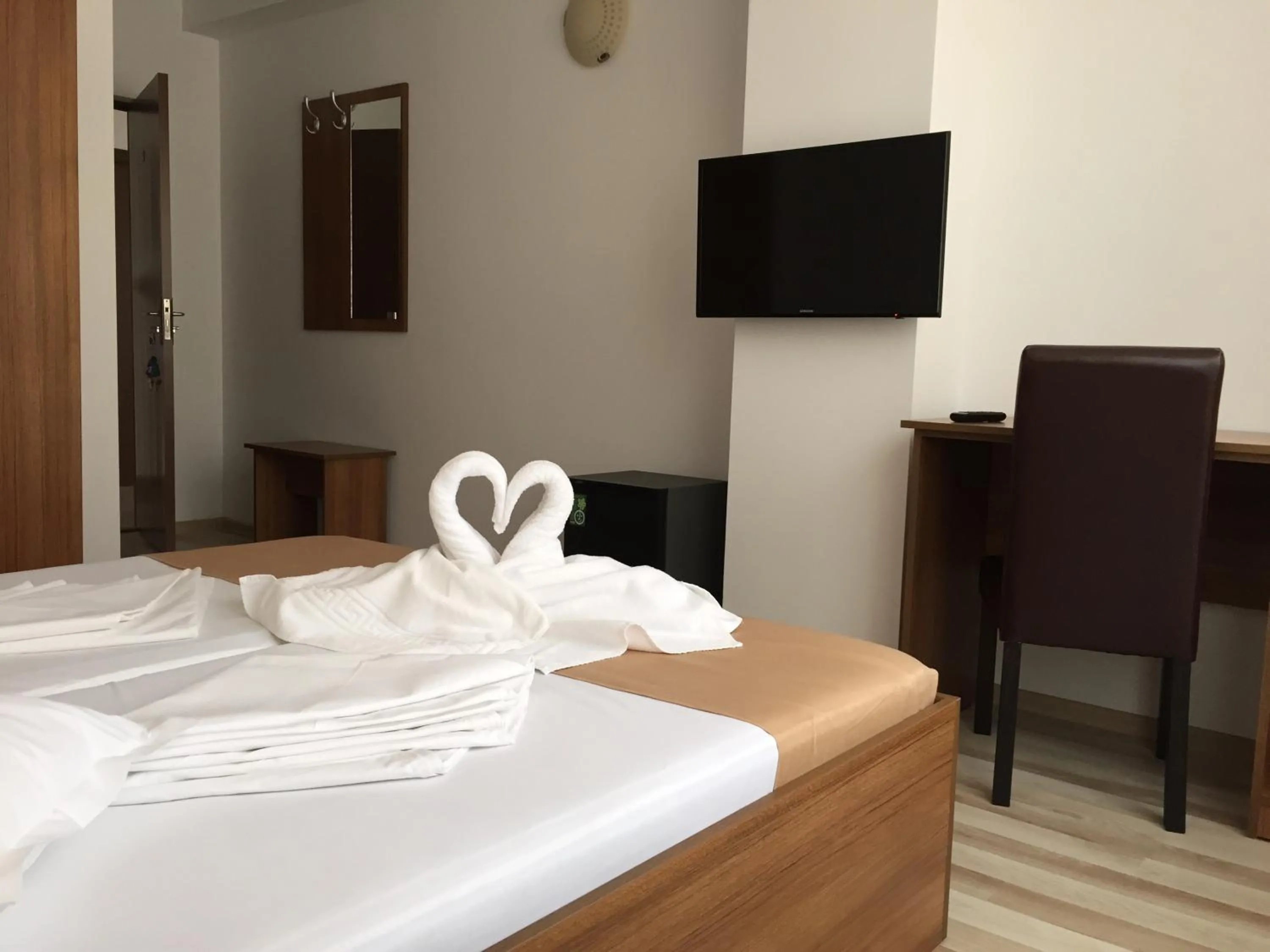 Bed in Hotel Mihaela