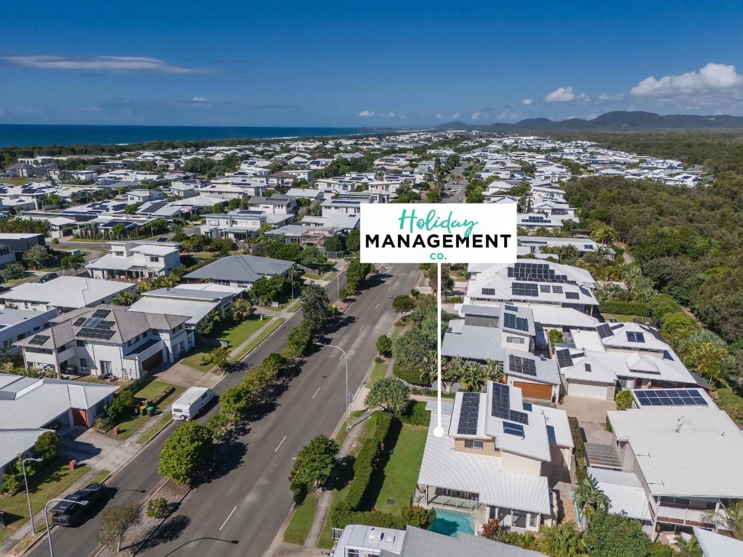 Bird's eye view in Coastal Charm on Casuarina Way