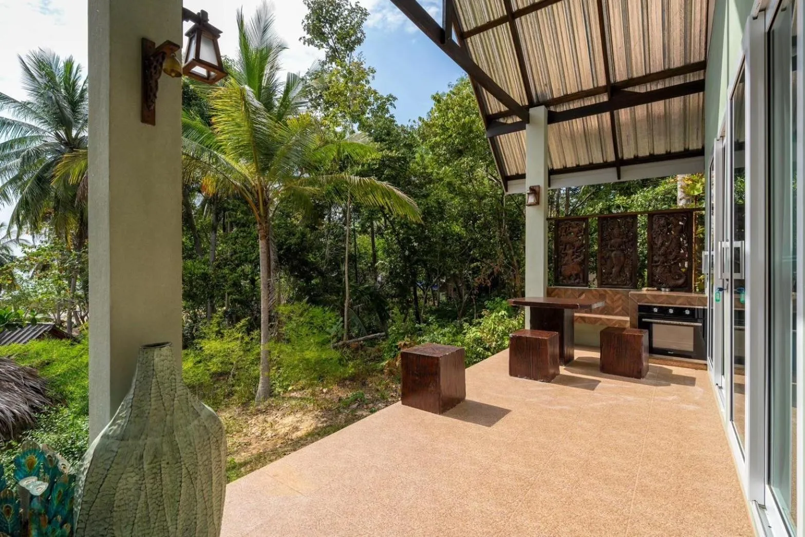 Patio in Koh Pu Sea View Beach Resort