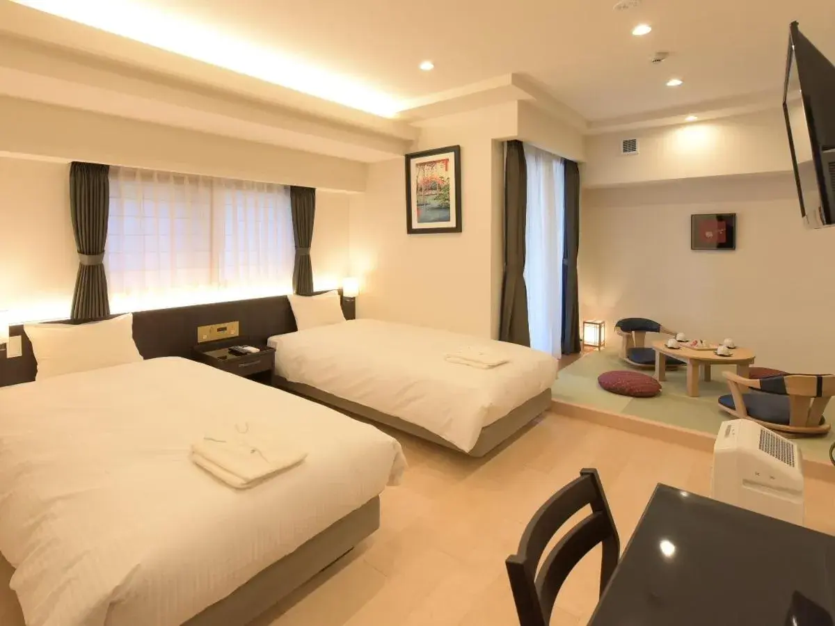 Bed in HOTEL BRILLIO ASAKUSABASHI Bed in HOTEL BRILLIO ASAKUSABASHI