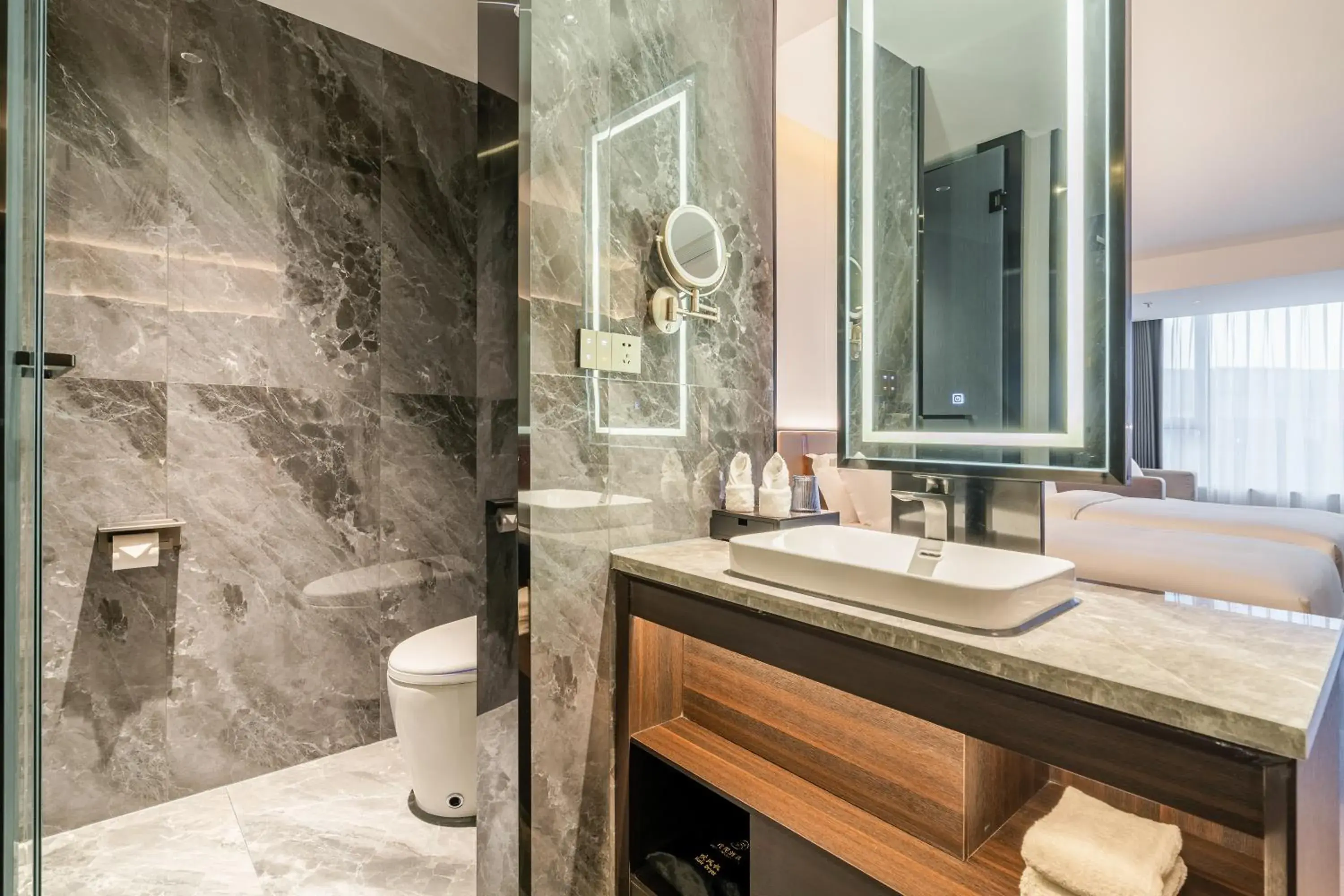 Superior Twin Room in The Puyan Hotel Hangzhou Jiubao Superior Twin Room in The Puyan Hotel Hangzhou Jiubao