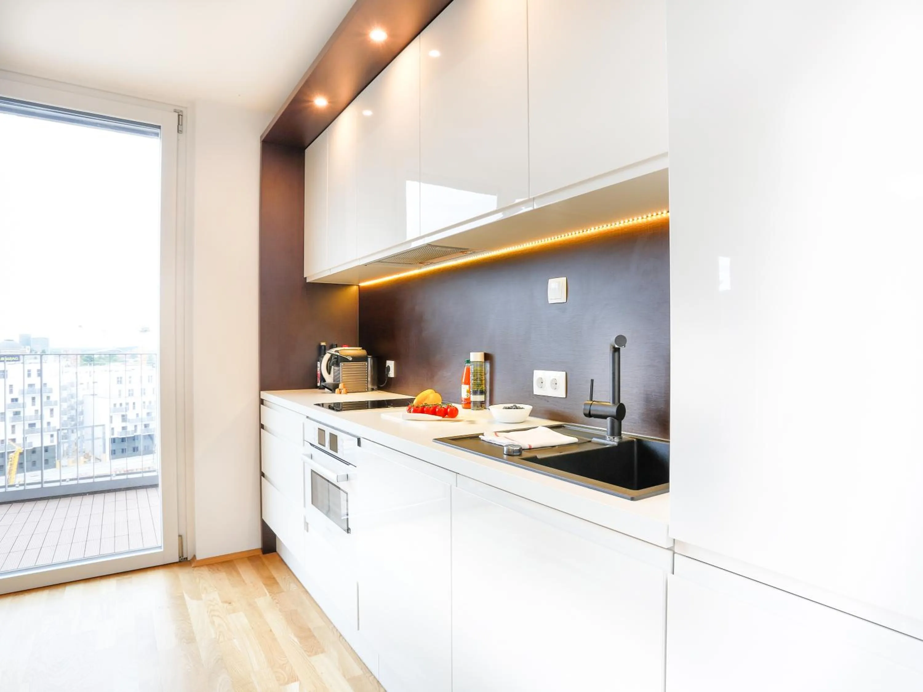 Kitchen or kitchenette in Penthouse Apartments