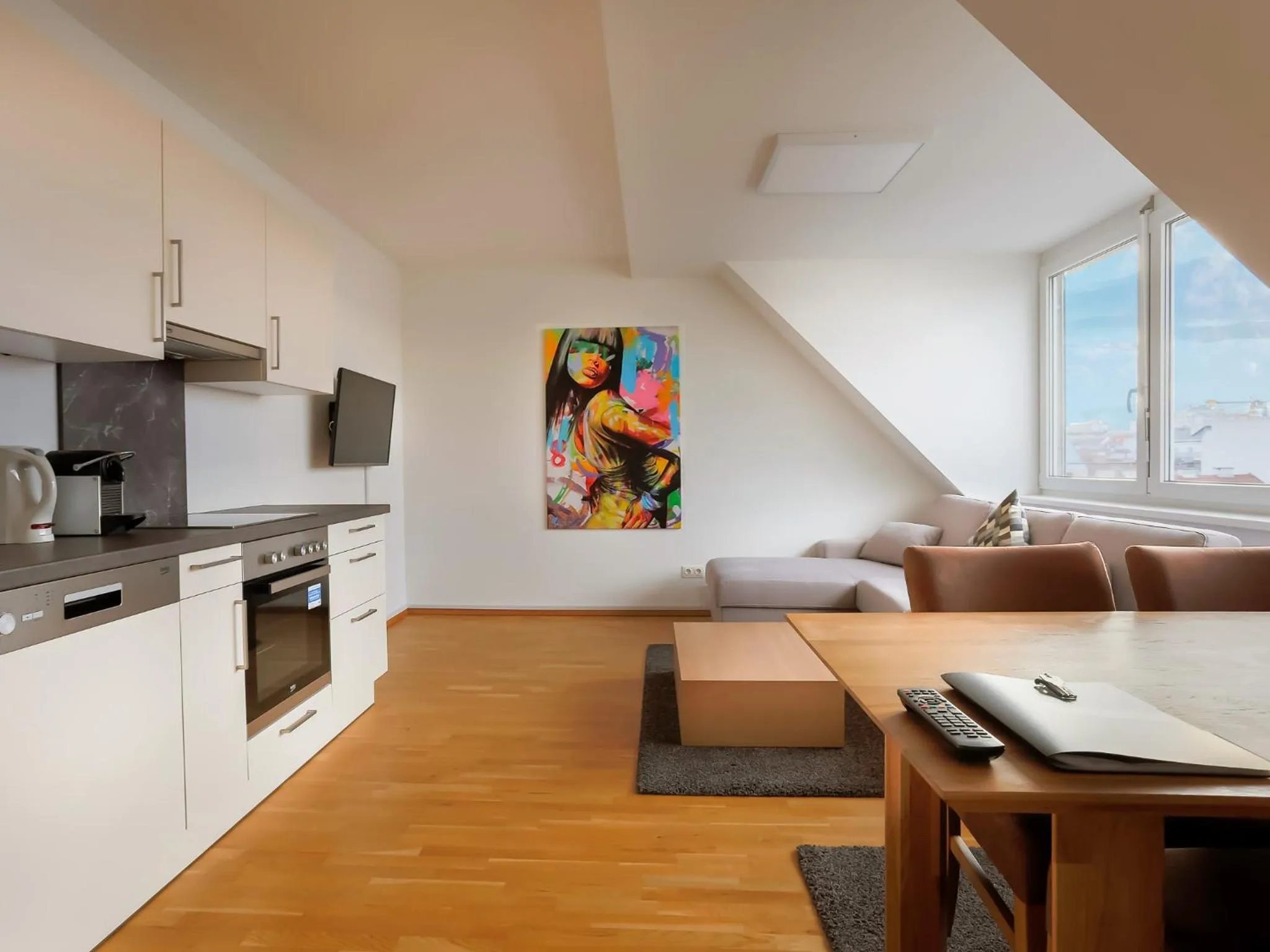 Living room in Penthouse Apartments